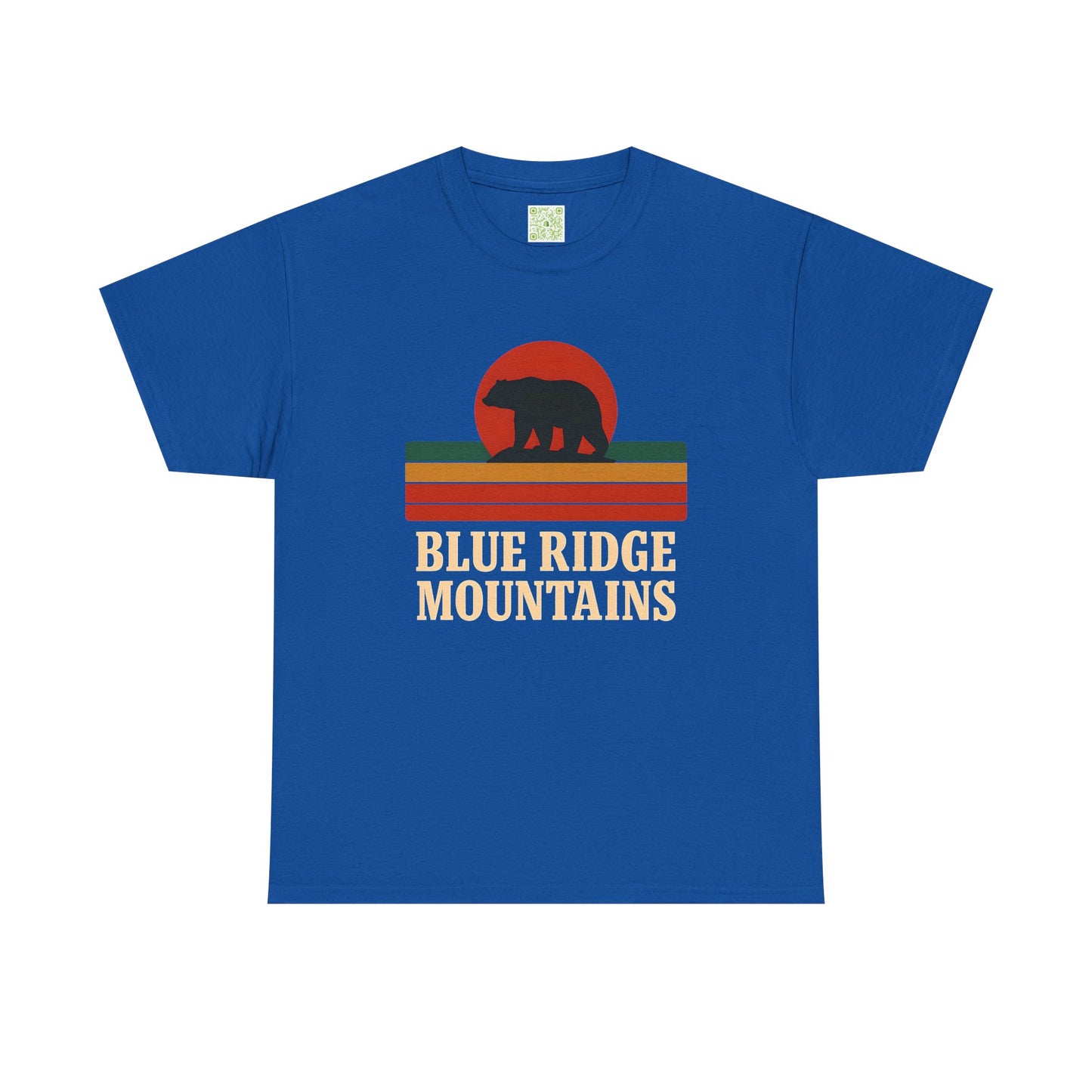 Vintage Style Unisex Blue Ridge Mountains Tee, Bear Graphic Tee, Blue Ridge Parkway, Nature Inspired Shirt