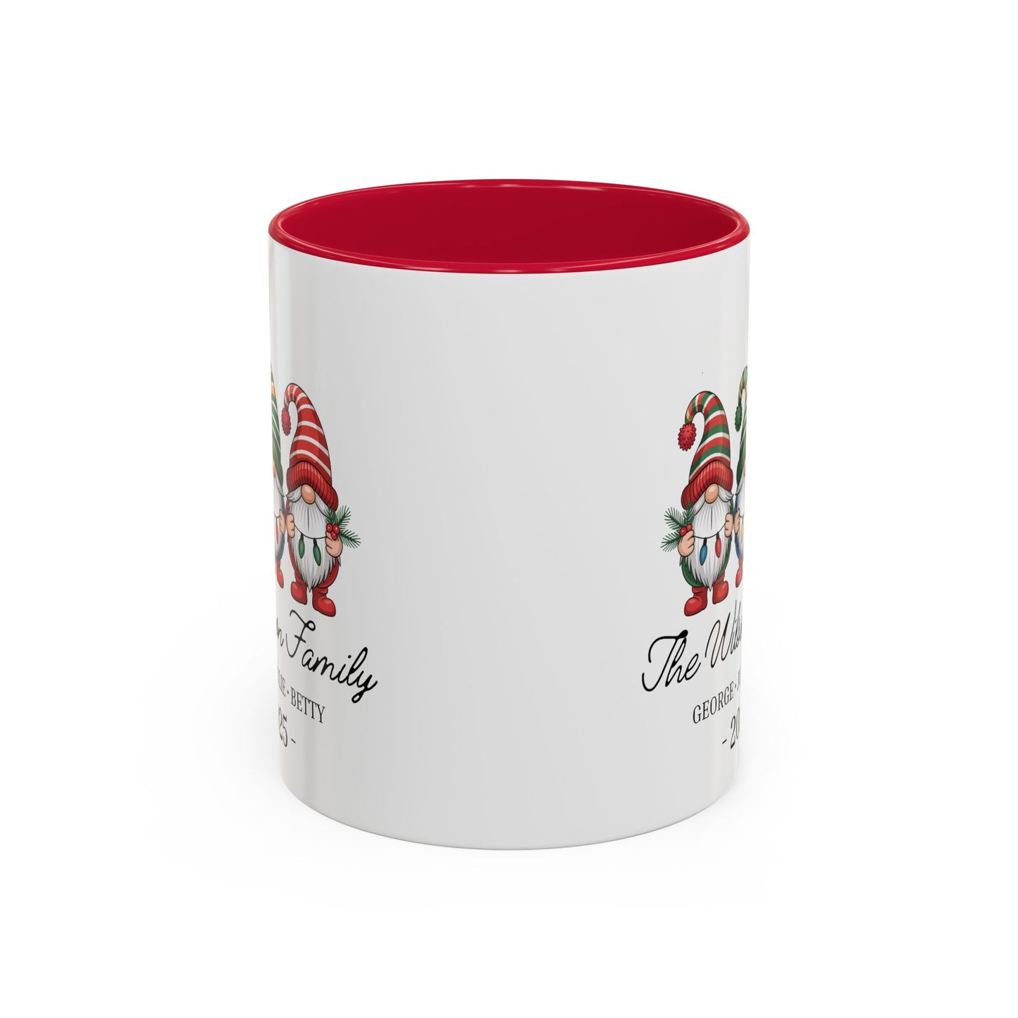 gnome mug, Personalized Family Gnome Christmas Mug, Custom Family Name 2025 Coffee Cup, Cute Holiday Gift for Family, Christmas Gnome Mug Keepsake