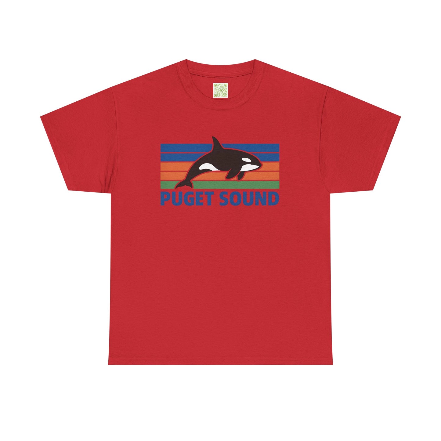 Puget Sound Orca Graphic Tee, Orca Whale Shirt, Unisex Whale Tshirt, Respect The Locals, Whale Watching Shirt