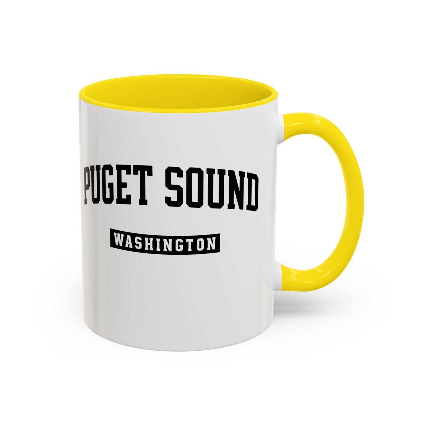 Puget Sound Washington Accent Coffee Mug, Tacoma, Puget Sound Gift, Puget Sound WA, Washington Souvenir, Puget Sound Mug