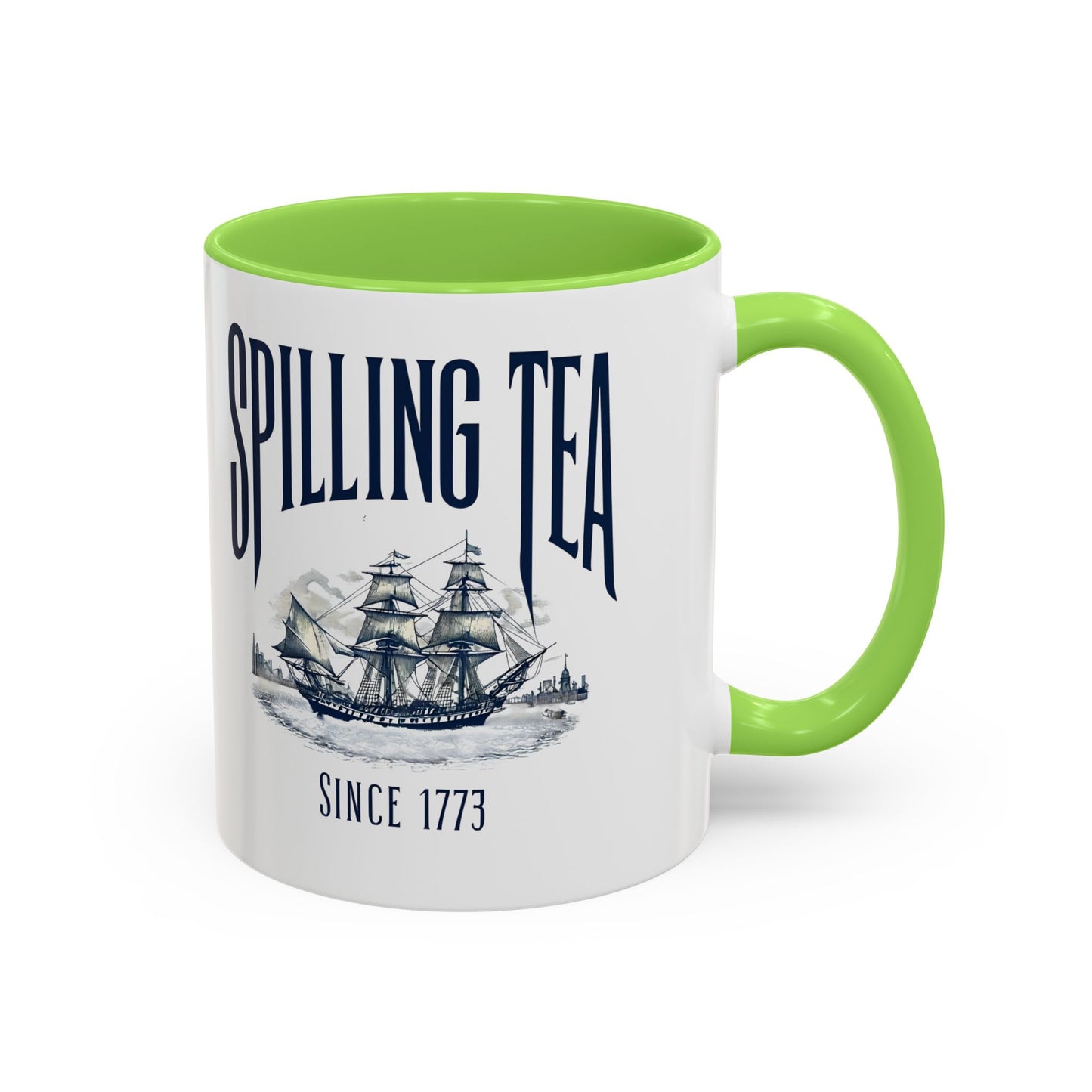 Spilling Tea Since 1773 Coffee Mug, Patriotic Coffee Mug, Funny Patriot Gift, American Freedom, Memorial Day