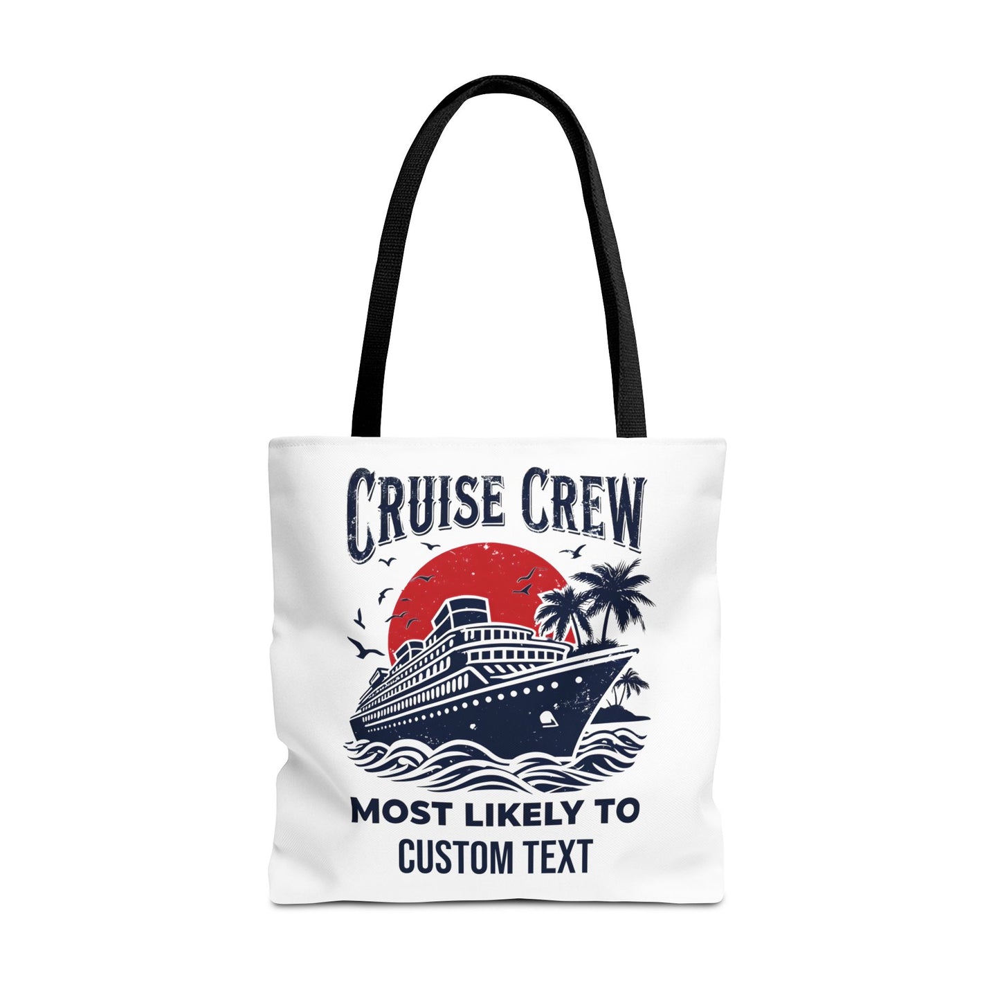 Cruise Crew Tote Bag, Most Likely To Design, Personalized Cruise Gift, Vacation Tote Bag, Family Cruise 2025, Friends Vacation