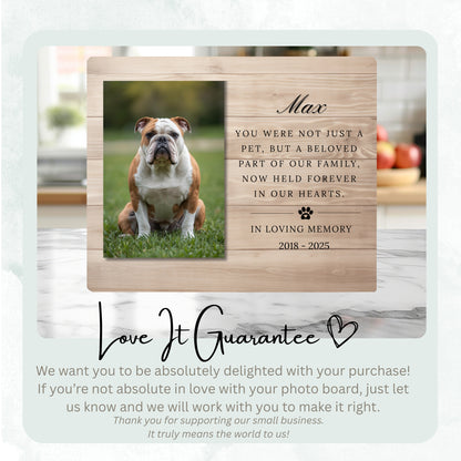 Sympathy Gift - In Loving Memory Pet Memorial Gifts - In Loving Memory Plaque - Horizontal