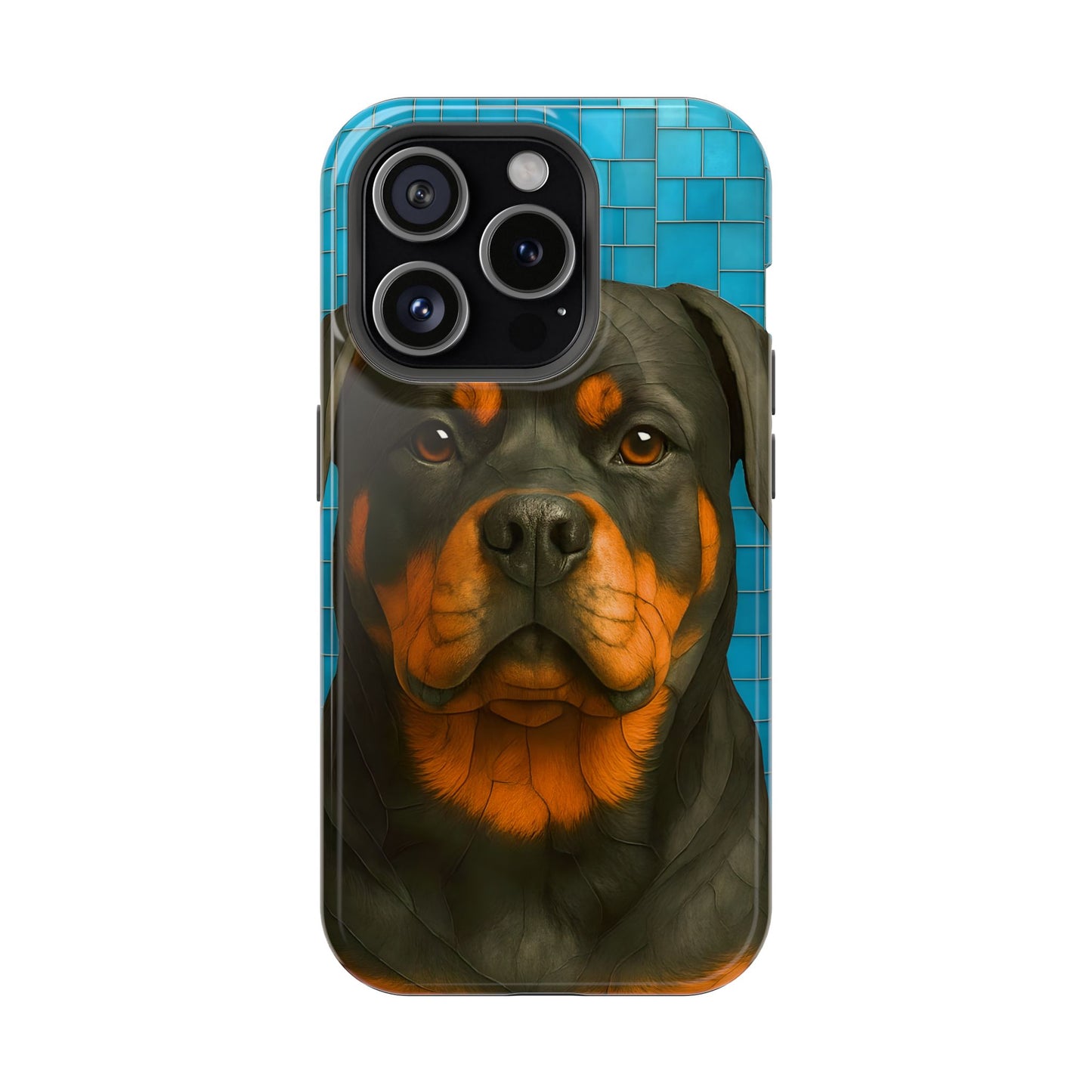 Rottweiler Mosaic Phone Case, Rottie Mama Phone Cover, Rottweiler Mama Gift, Dog Lover Gift, iPhone Dog Case