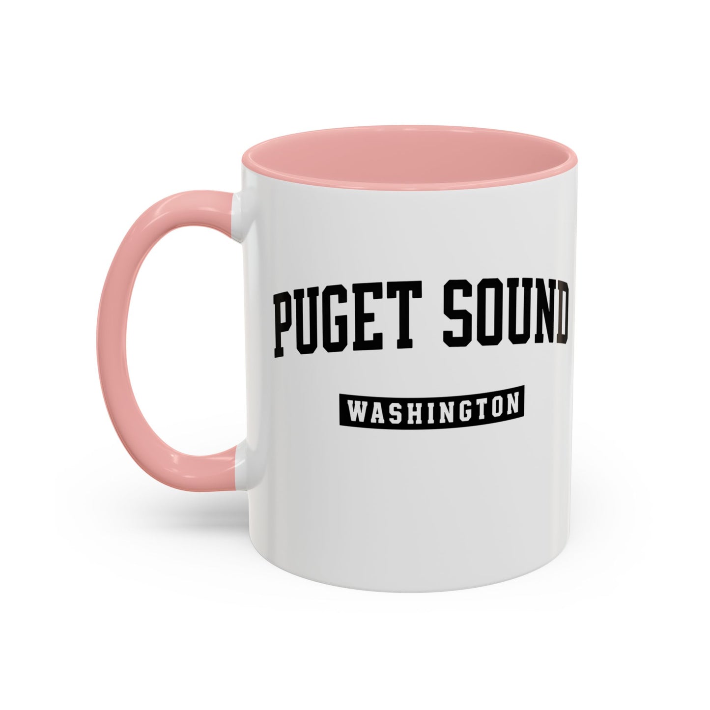 Puget Sound Washington Accent Coffee Mug, Tacoma, Puget Sound Gift, Puget Sound WA, Washington Souvenir, Puget Sound Mug