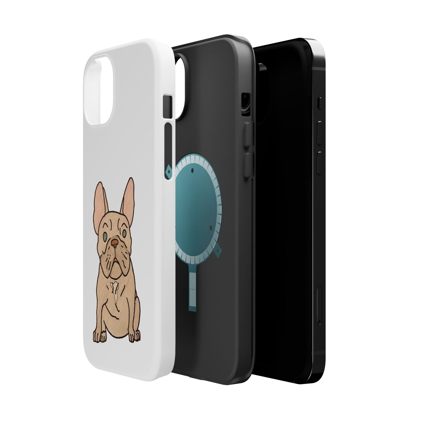 French Bulldog Magnetic Tough Case, Cute Pet Phone Cover, Dog Lover Gift, MagSafe Phone Protector, Unique Phone Accessory