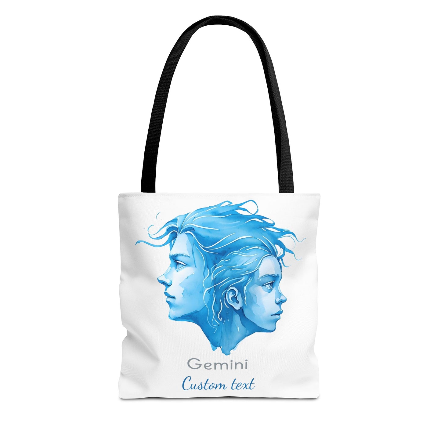 Gemini Zodiac Personalized Tote Bag, Astrology Lover Gift, Artistic Tote Bag, Gemini Birthday Gift, Trendy Tote