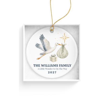 DESIGN A - Expecting & Pregnancy Announcement ornament