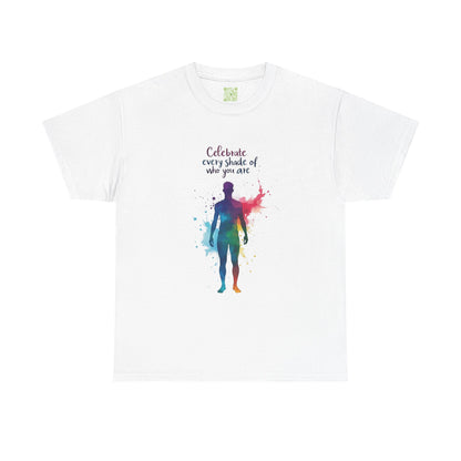 Enneagram Four Celebrate Every Shade Personality Tee, Celebrate Every Shade, Unisex Heavy Cotton, Self Growth, Individualist Tee