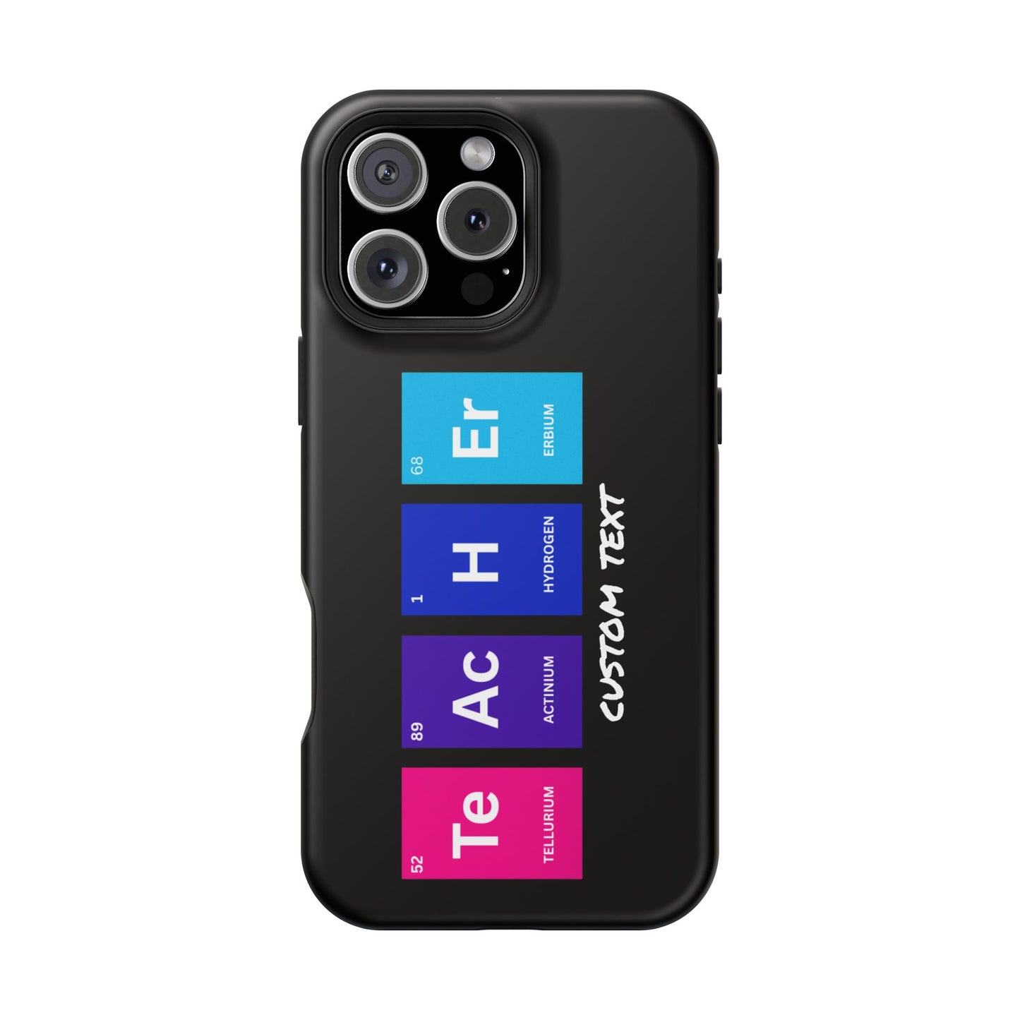 Teacher Element Magnetic Tough Case, Gift for Educator, First Year Teacher, Trendy iPhone Case, Periodic Table