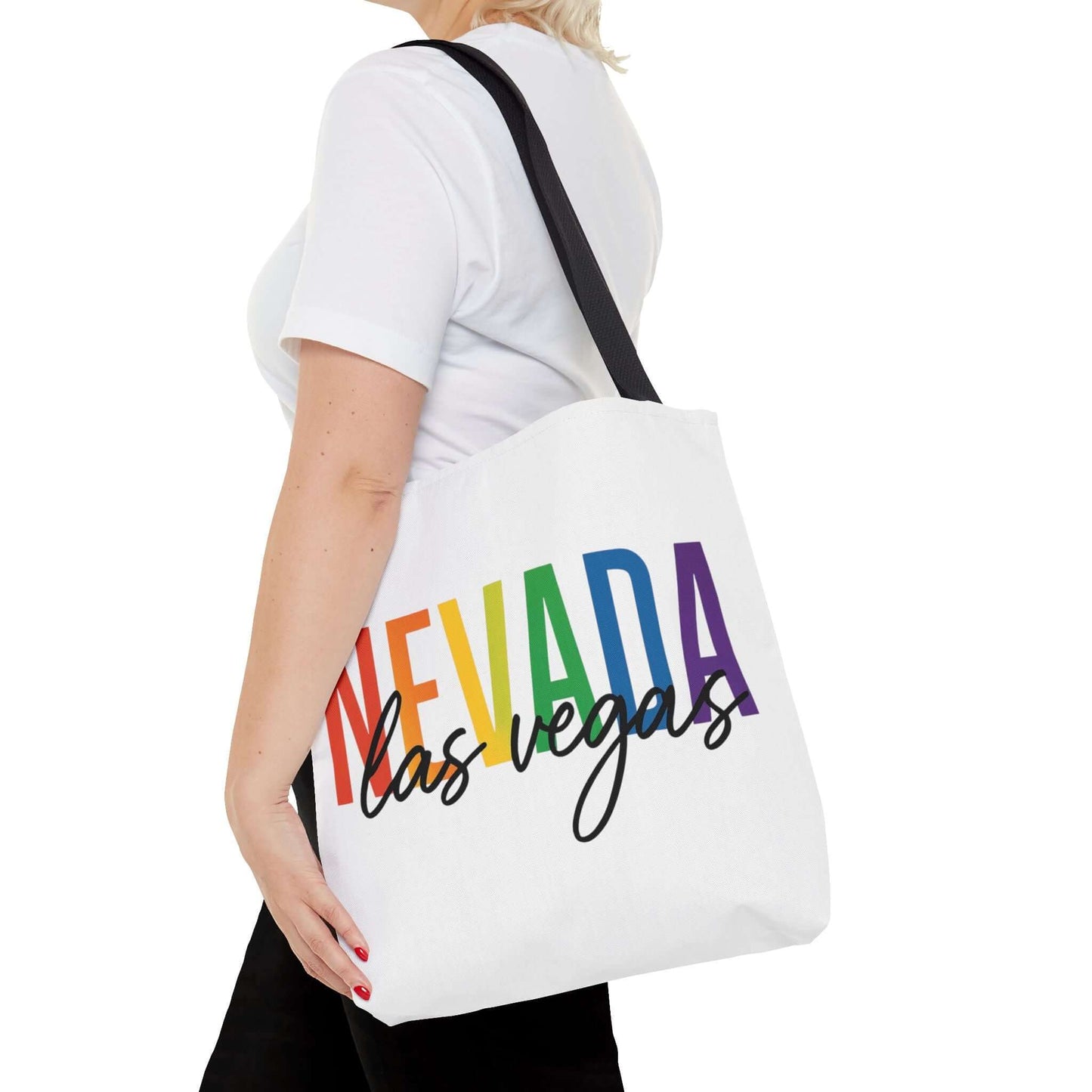Pride Las Vegas Nevada Tote, Pride Month Tote, Bisexual Pride Bag, LGBT Tote, Transgender Gift, Lesbian Tote, Equal Rights Bag