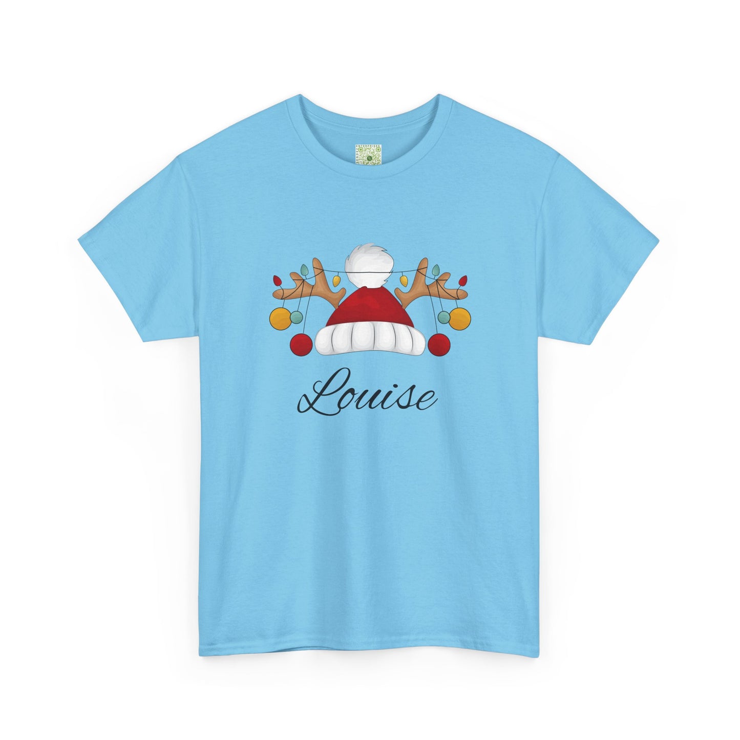 Santa Hat, Personalized Shirt, Reindeer Lights Christmas Shirt, Funny Holiday Tee, Matching Family Christmas Outfit, 2025 Gift