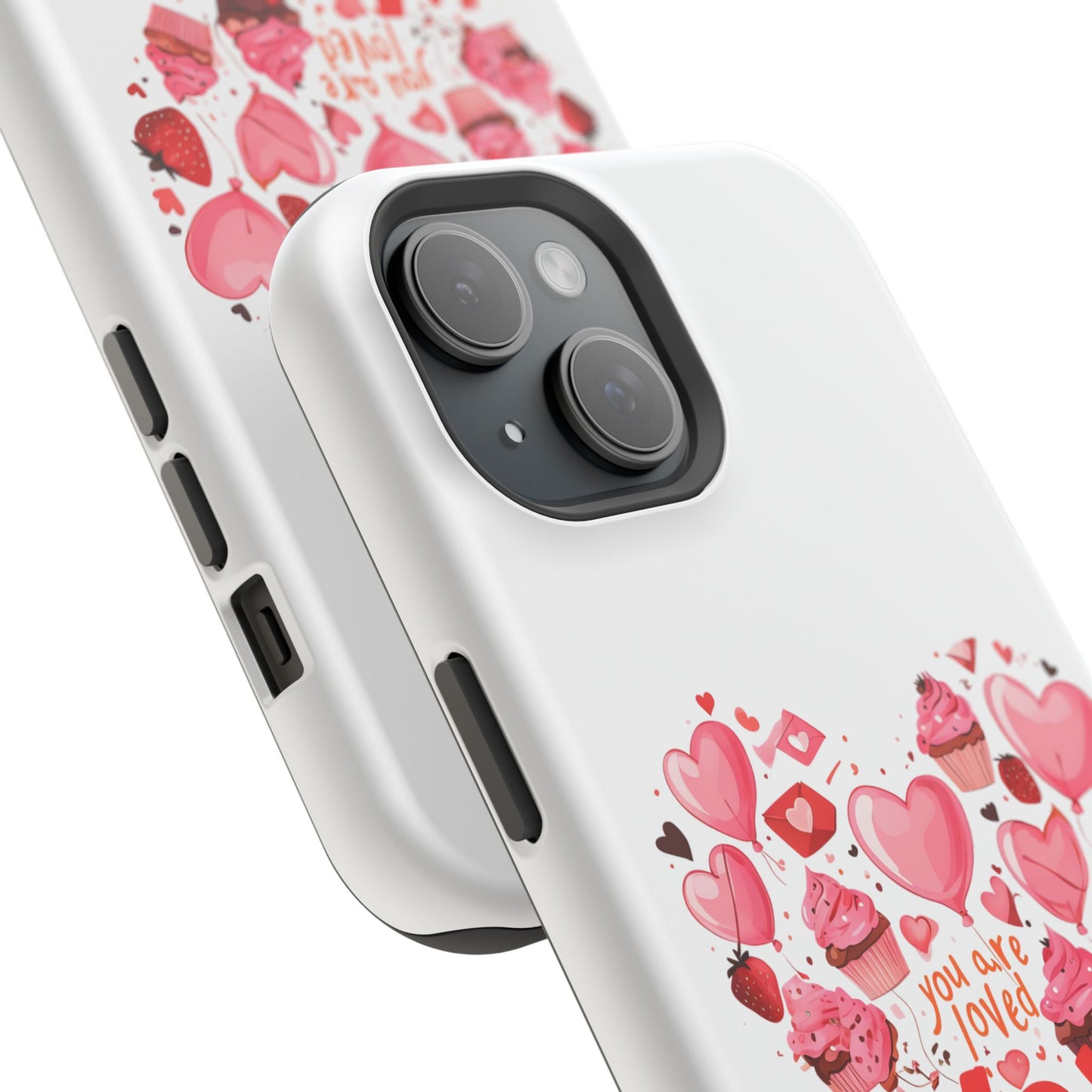 Valentine's Day Magnetic Tough Cases, Cute Phone Cover, Gift for Her, Love Heart Design, Personalizable Tech Accessory