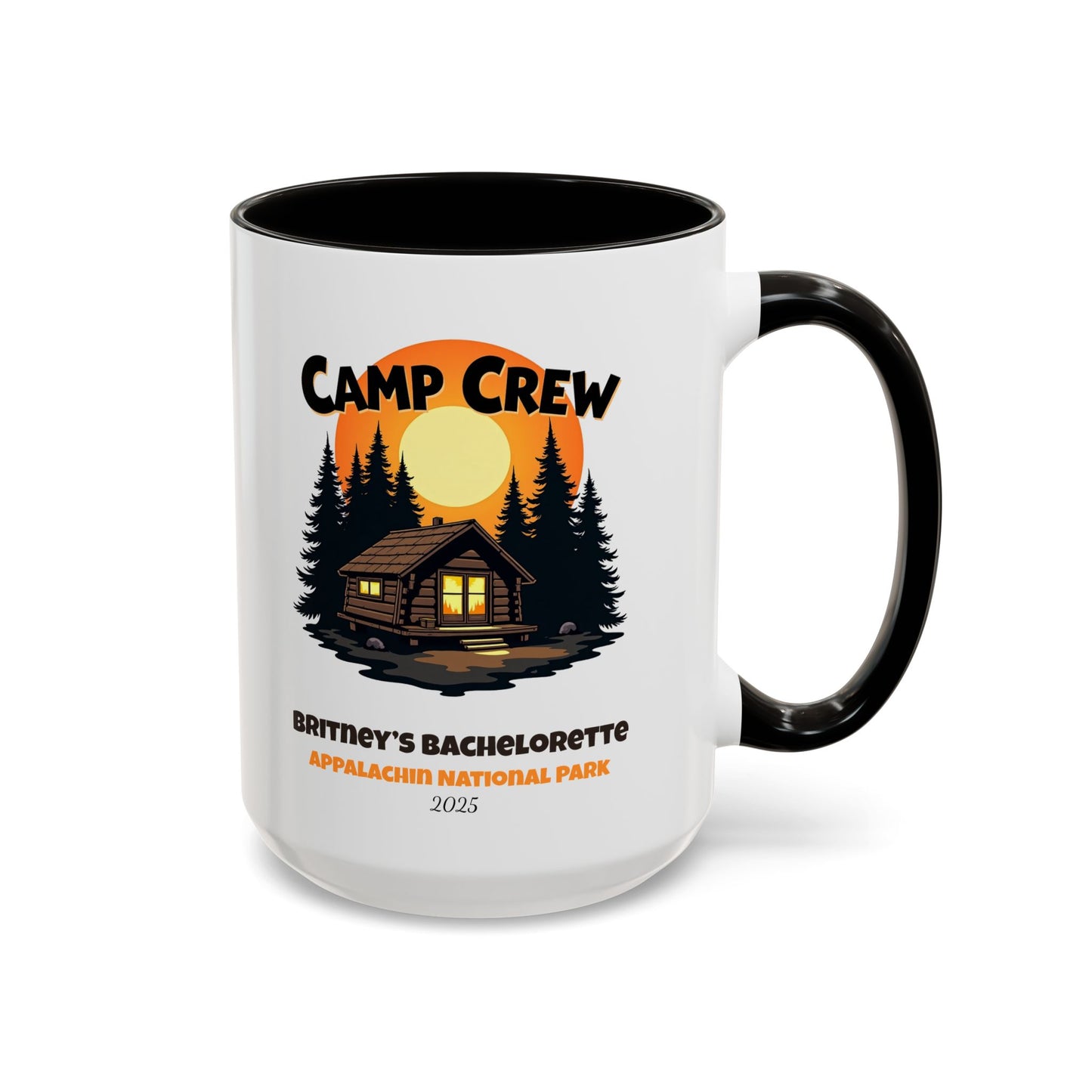 Camp Crew Accent Coffee Mug, Hen Party Favors, Camp Bachelorette, Bachelorette Cup, Girls Trip Gifts, Bride Tribe