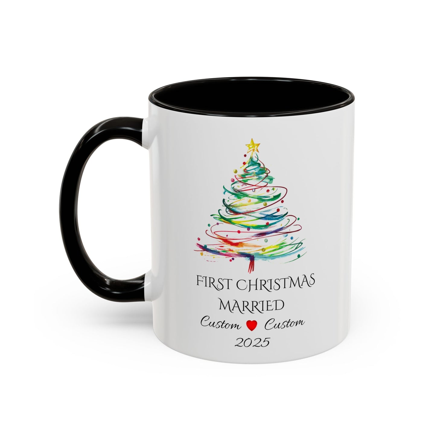 First Year Married Mug, Mr and Mrs Mug, Couple Mug, First Christmas Married, Just Married Gift, Newlywed Gift Ideas