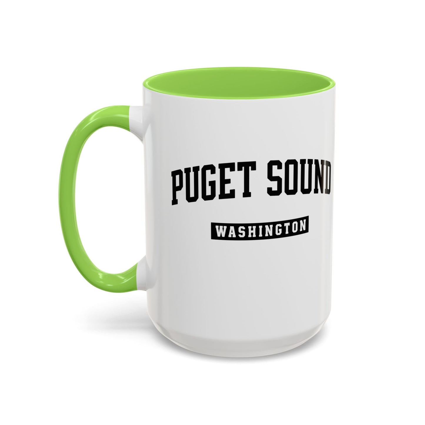Seattle, Tacoma, Puget Sound Washington Accent Coffee Mug, Tacoma, Puget Sound Gift, Puget Sound WA, Washington Souvenir, Puget Sound Mug