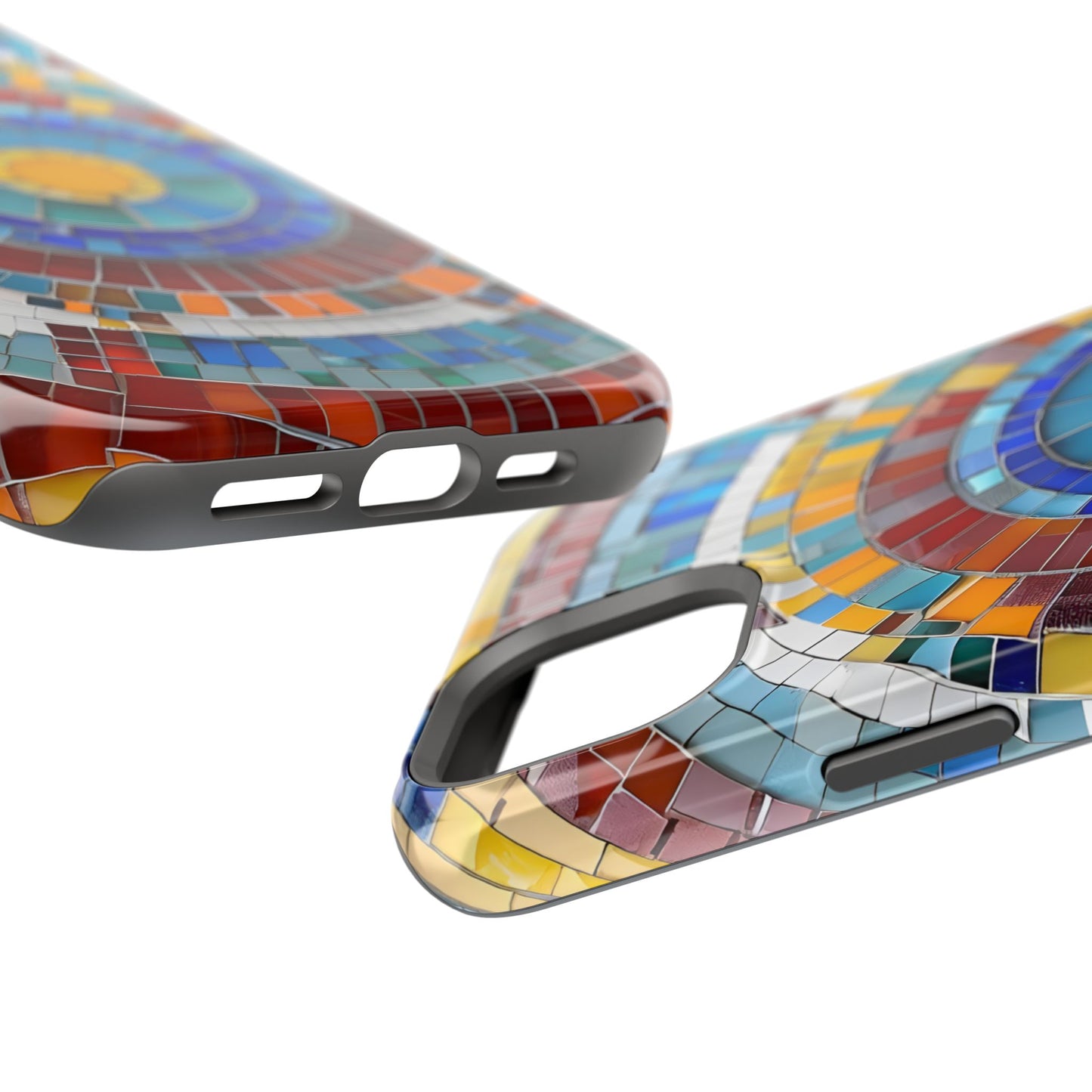 Vibrant Mosaic  iPhone Case - Colorful iPhone Cover, Unique Phone Accessory, MegSafe iPhone cover