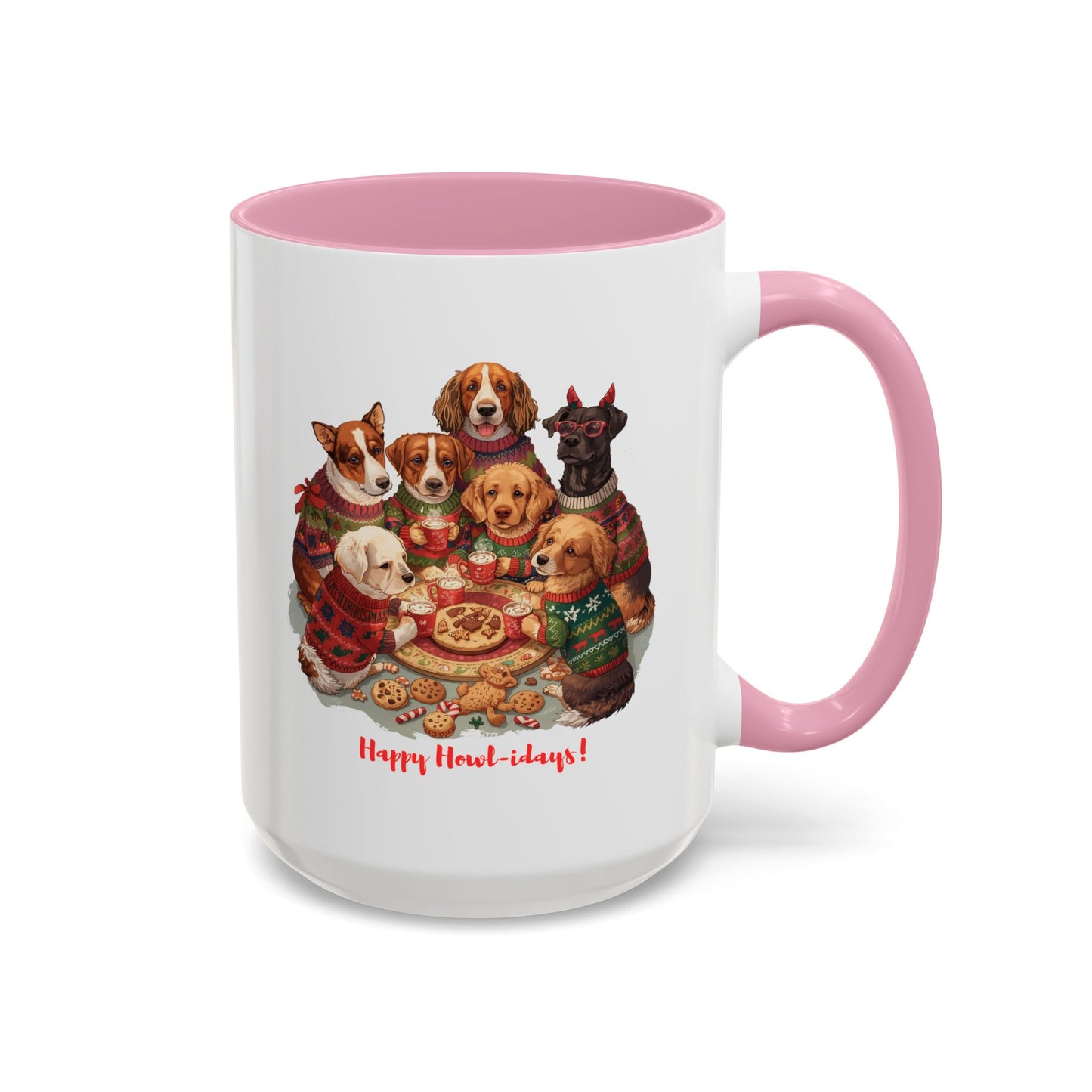 Dog Christmas Mug, Colorful Pet Lover Holiday Mug, Custom Dog Mug, Funny Christmas Dog, Christmas Squad, Merry Christmas Gift