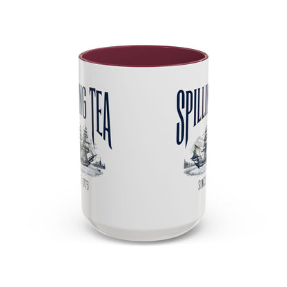 Spilling Tea Since 1773 Coffee Mug, Patriotic Coffee Mug, Funny Patriot Gift, American Freedom, Memorial Day