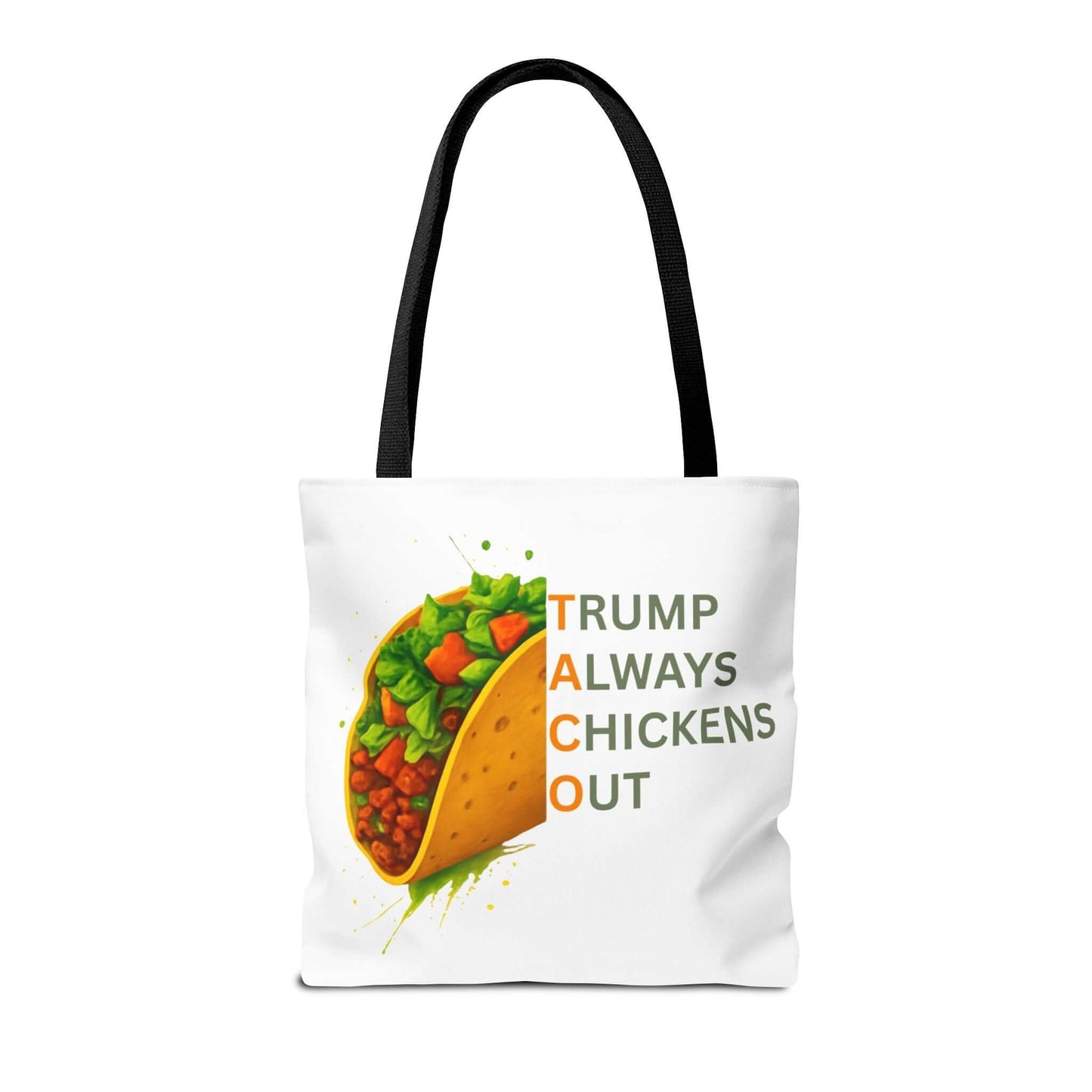 Trump Always Chickens Out TACO Tote, Subtle Anti Trump, Democrat Gift Tote, FDT Tote, Anti-MAGA, Political Tote