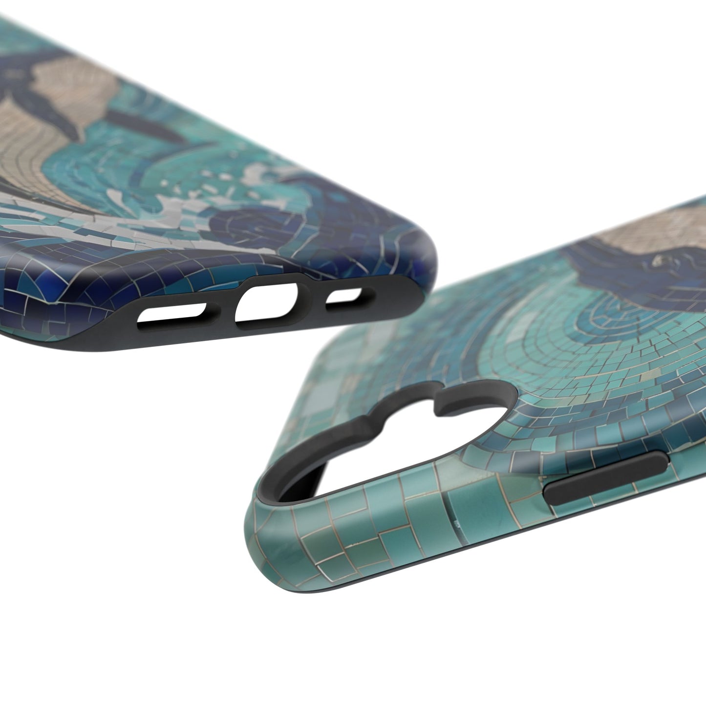 Whale Watching Mosaic iPhone Case, Whale Art, Unique Phone Case, Humpback Whale, Whale Gift, Marine Biology, Whale Watcher