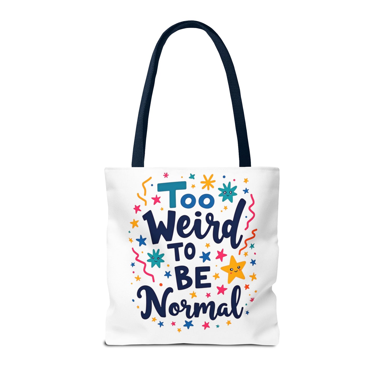 Enneagram Type 4 Tote Bag, To Weird to Be Normal, Personality Test, Enneagram Four, Self Growth Accessories
