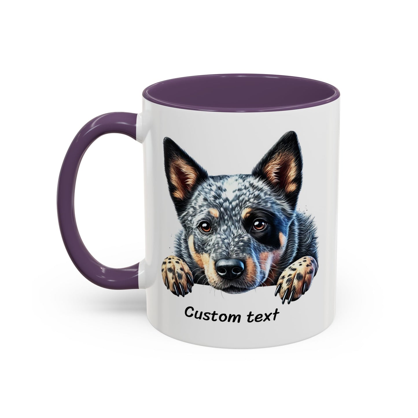 Funny Dog Lover Australian Cattle Dog Accent Mug, Sassy Coffee Cup with Dog is Friendly, I am Not Quote, Perfect Gift for Dog Moms