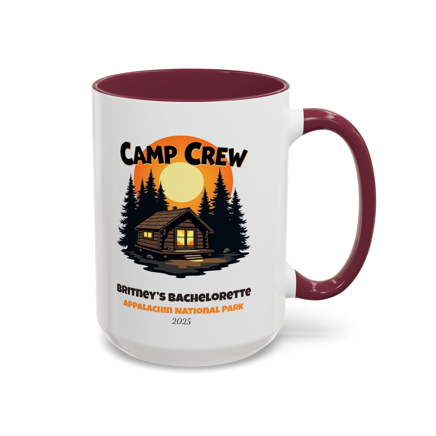 Camp Crew Accent Coffee Mug, Hen Party Favors, Camp Bachelorette, Bachelorette Cup, Girls Trip Gifts, Bride Tribe