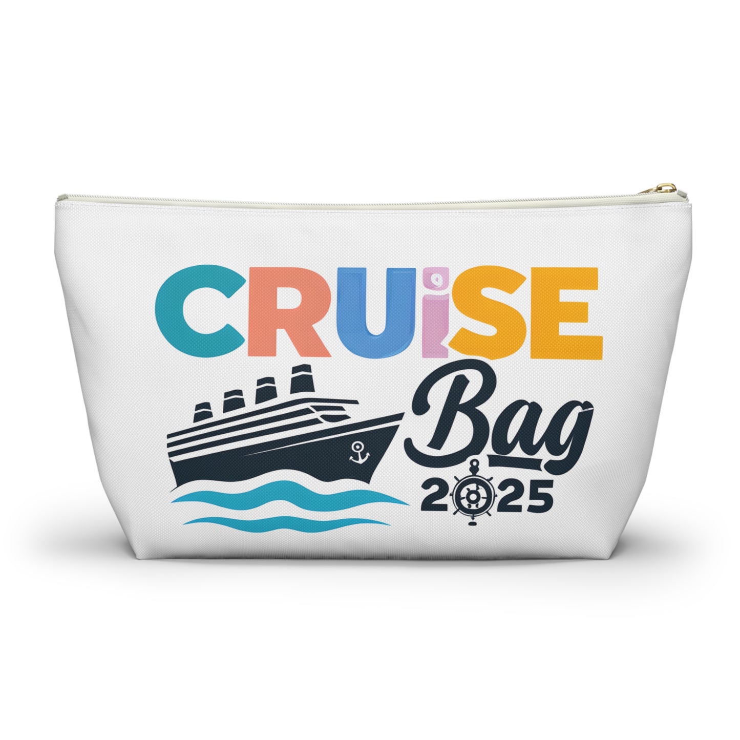 Cruise Accessory Pouch, Canvas Pouch, Nautical Theme, Travel Bag, Vacation Essentials, Beach Trip Bag, Gift for Travelers