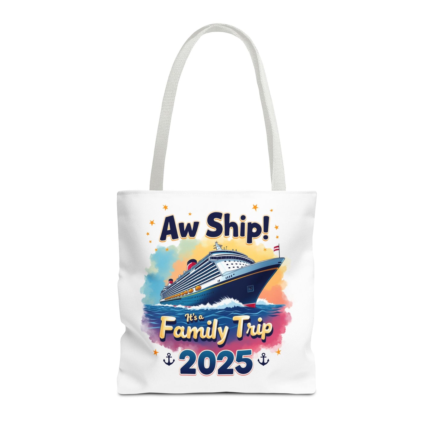 Aw Ship Family Cruise Tote Bag, Family Vacation 2025, Custom Travel Shirt, Cruise Squad 2025, Cruise Mode On, Cruise Life Shirt