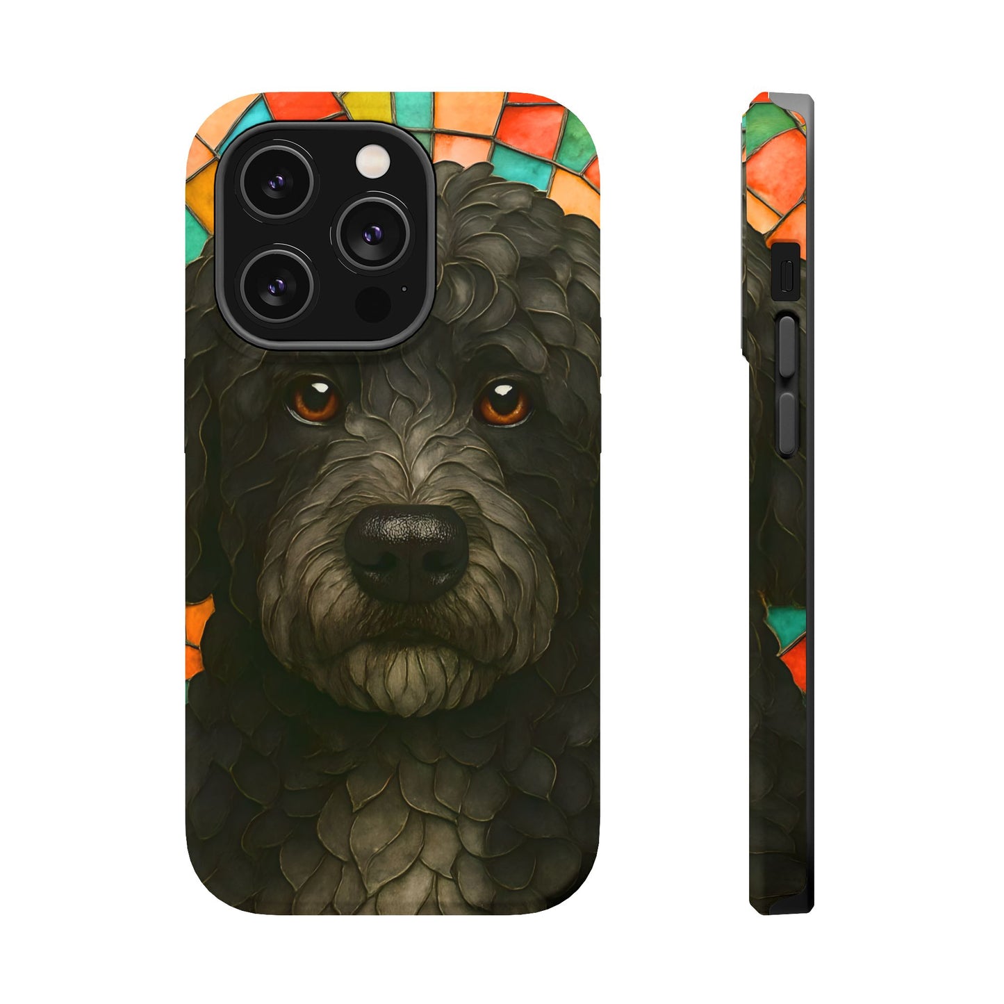 Portuguese Water Dog Mosaic Phone Case, Dog iPhone Case, Portie Dog Phone Case, Dog Lover Gift, Dog Phone Accessory