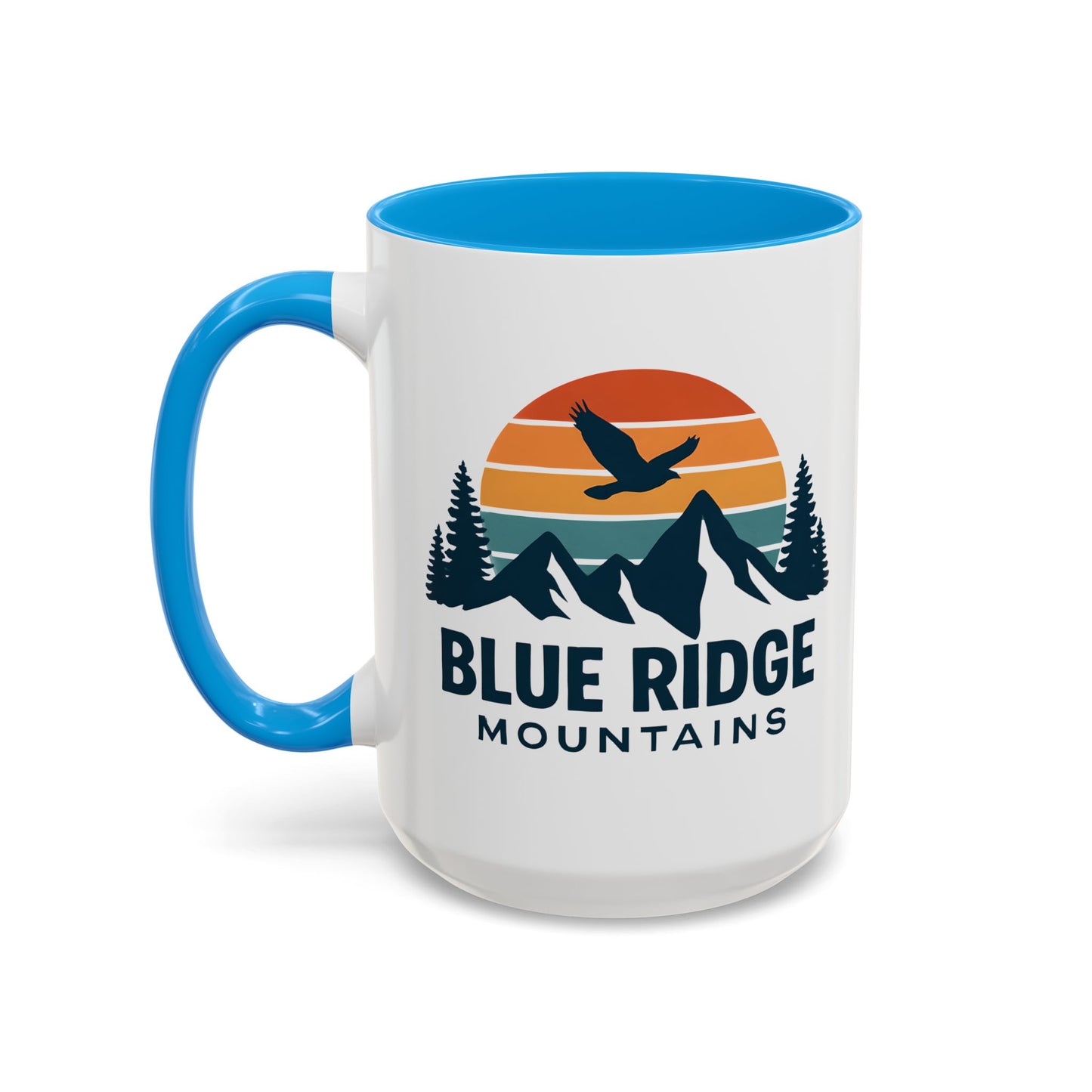 Blue Ridge Mountains, One Happy Camper, Accent Coffee Mug, Blueridge Mug, Blue Ridge Parkway, Camping Coffee Mug, Camping Gift