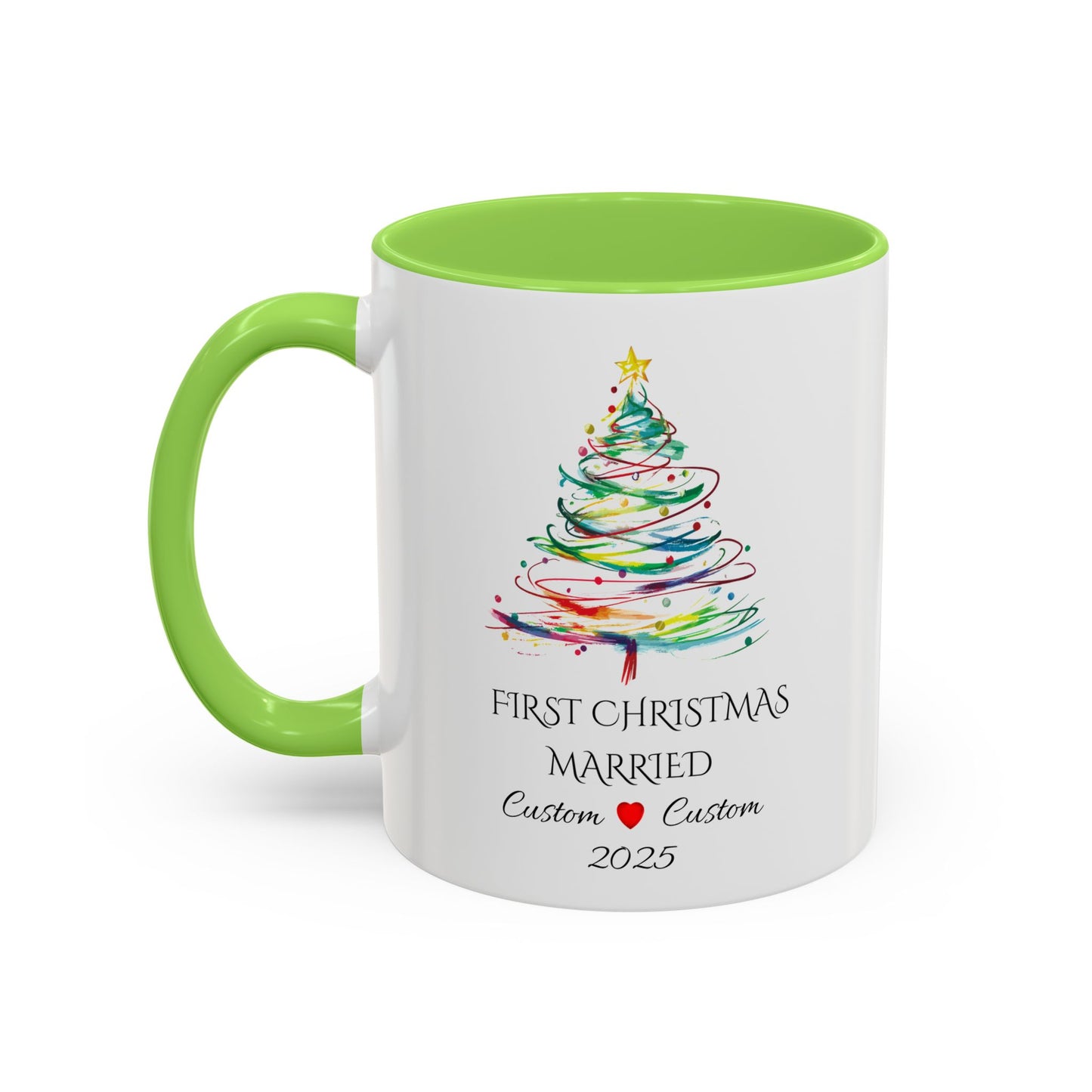First Year Married Mug, Mr and Mrs Mug, Couple Mug, First Christmas Married, Just Married Gift, Newlywed Gift Ideas