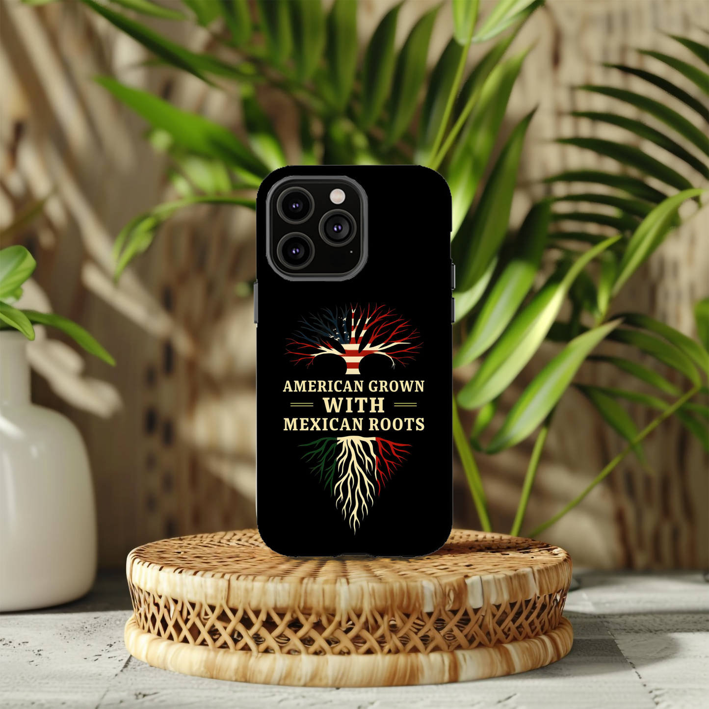 American Grown Magnetic Phone Case, Custom Tough Phone Cover, Unique Phone Accessory, Gift for Her, Multicultural Pride