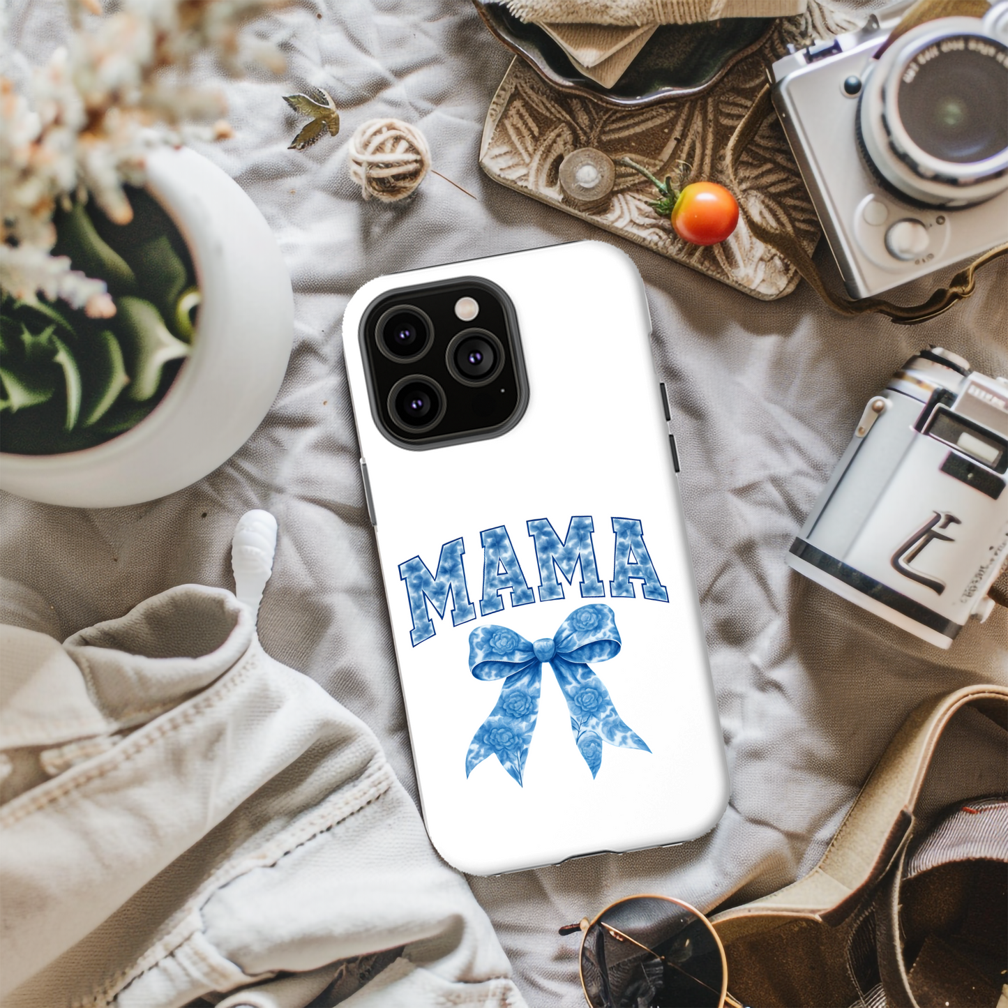 Mama Coquette Phone Case, Coquette Phonecase, Toile Phone Case, Mom Phone Case, Summer Phone Case, Durable