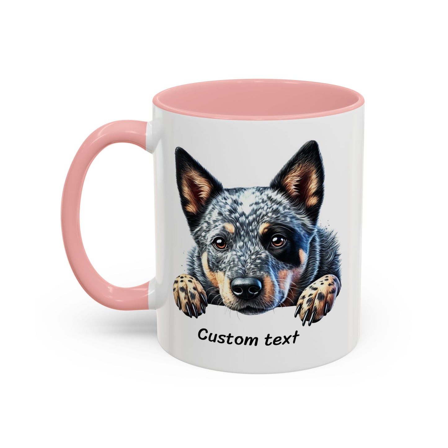 Funny Dog Lover Australian Cattle Dog Accent Mug, Sassy Coffee Cup with Dog is Friendly, I am Not Quote, Perfect Gift for Dog Moms