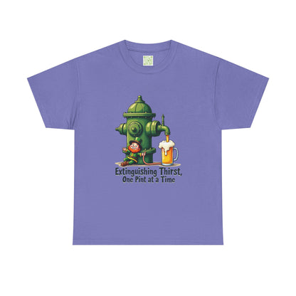 Funny Extinguishing Thirst Unisex Heavy Cotton Tee - Perfect for Pub Lovers, Beer Enthusiasts, Party Goers, Gift, Unisex