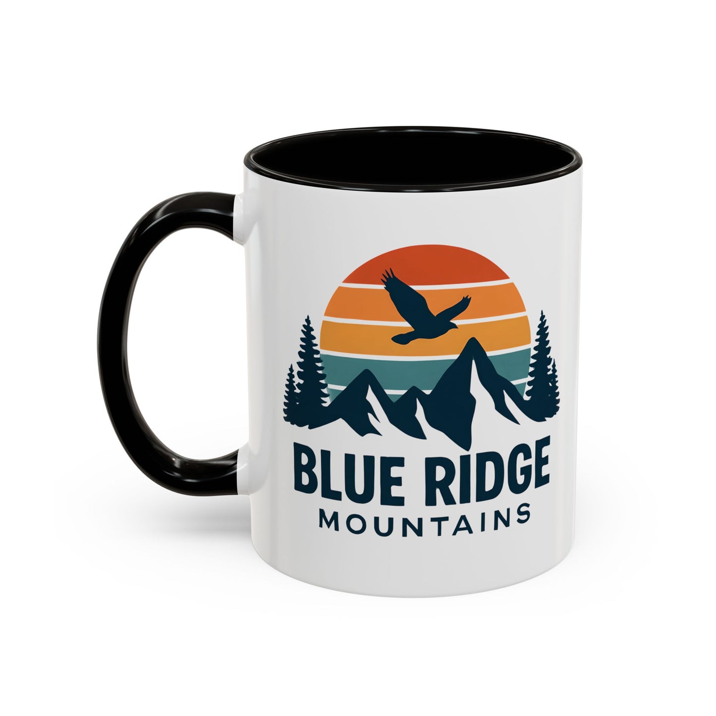 Blue Ridge Mountains, One Happy Camper, Accent Coffee Mug, Blueridge Mug, Blue Ridge Parkway, Camping Coffee Mug, Camping Gift