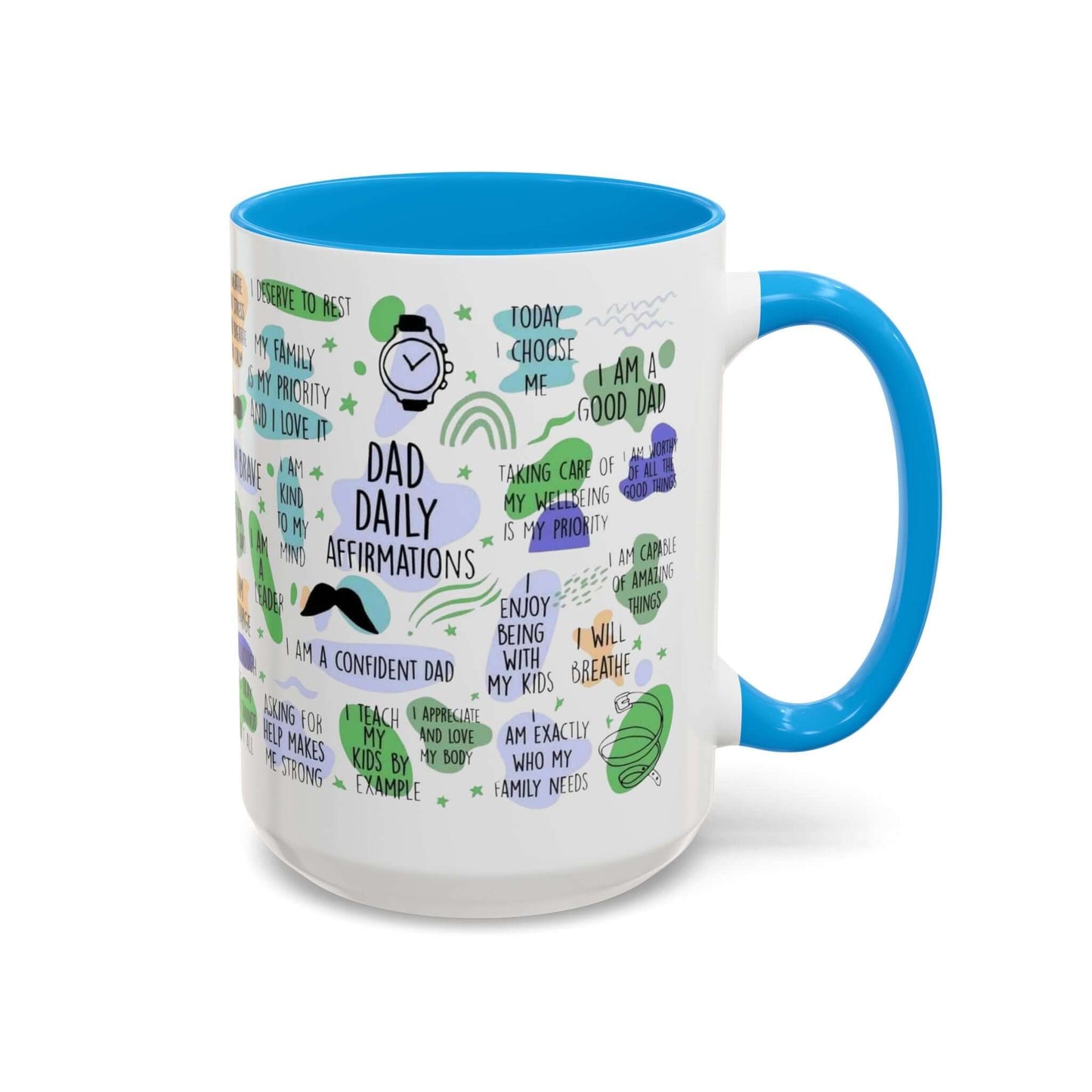 Dad Affirmations Multi Color Mug