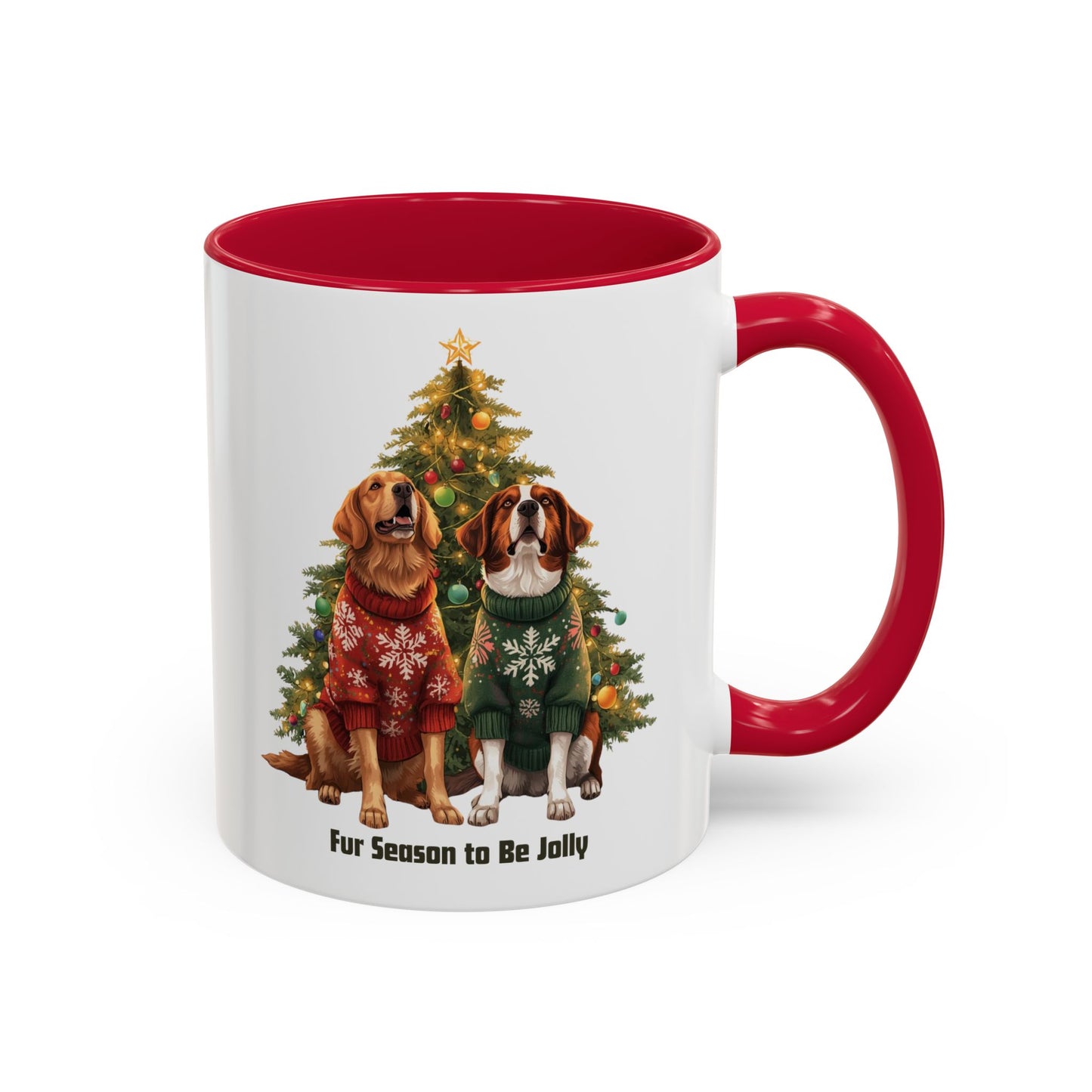 Festive Dog-Themed Mug for Pet Lovers, Dog Christmas Mug, Cute Christmas Dog Mug, Custom Dog Mom Mug, Merry Christmas