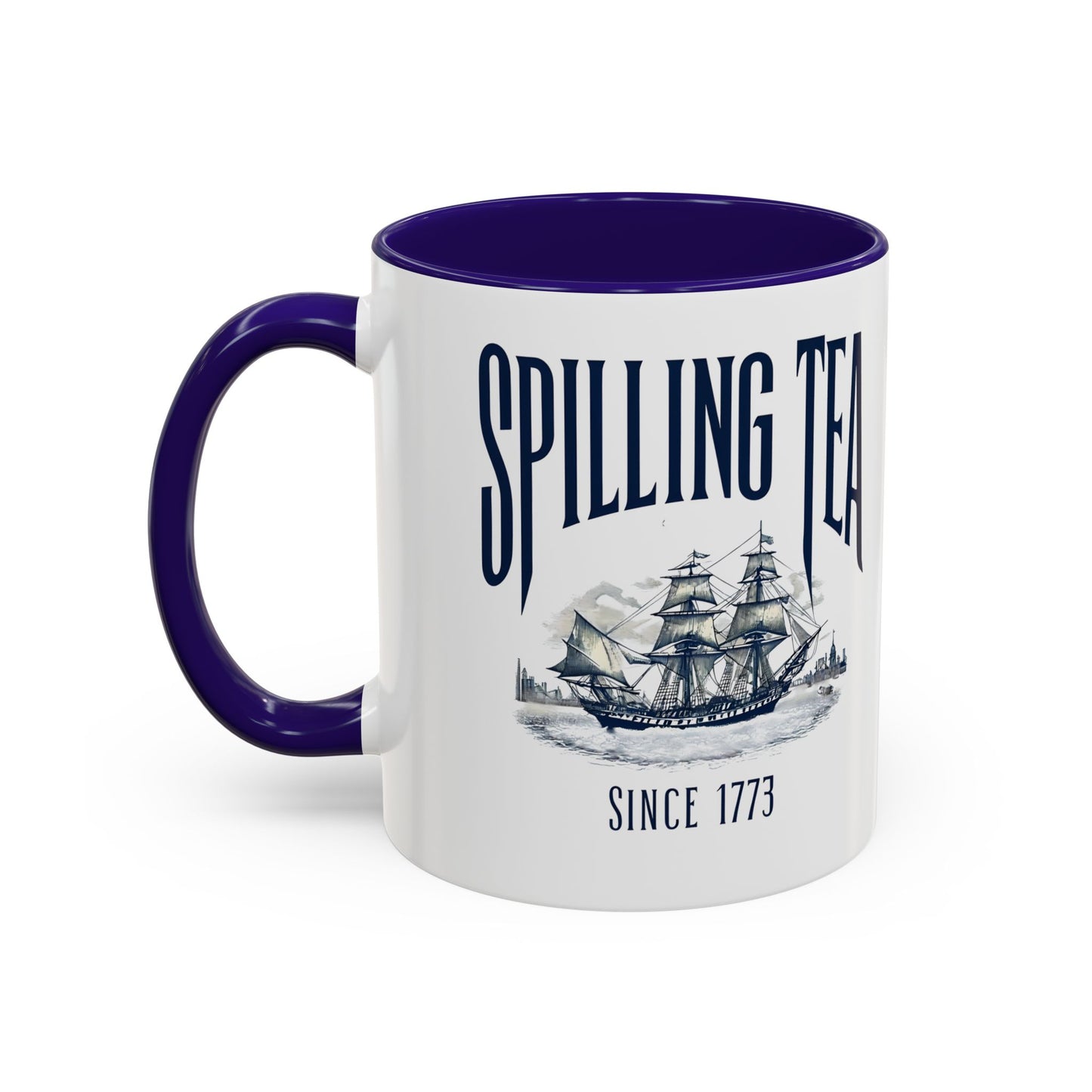 Spilling Tea Since 1773 Coffee Mug, Patriotic Coffee Mug, Funny Patriot Gift, American Freedom, Memorial Day