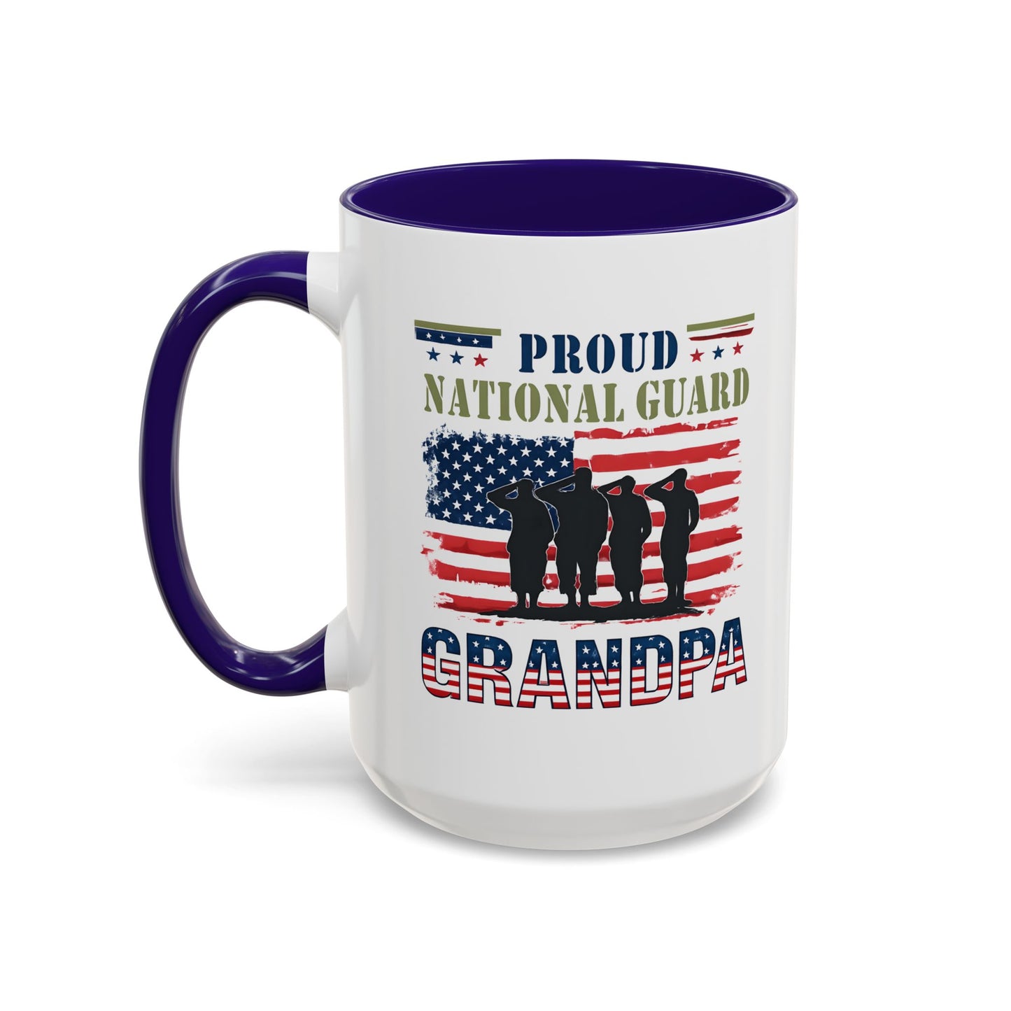 National Guard, Proud Grandpa Coffee Mug, Veteran Appreciation, Gift for Heroes, Military Family Gift