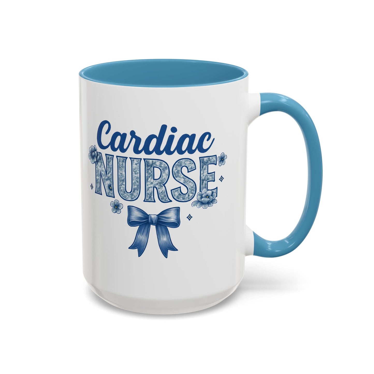 Chinoiserie Nurse Mug, Cardiac Nurse Mug, Cardiac ICU Mug, CVICU Nurse Mug, Cardiology Nurse Gift, Nurse Team Mug
