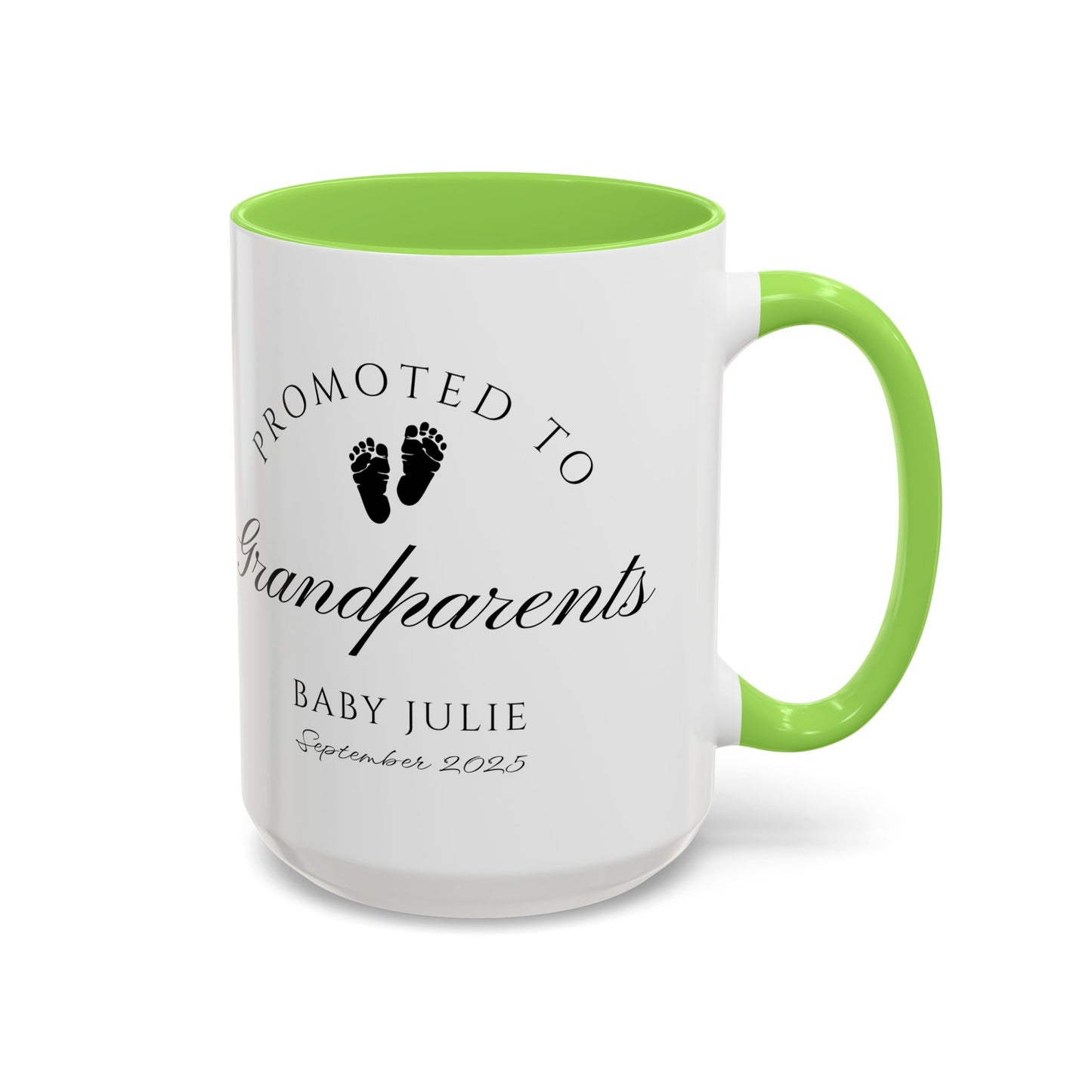 Promoted to Grandparents Mug, Pregnancy Announcement Coffee Cup, Baby Reveal Gift, New Grandparent Mug, Personalized Baby Announcement
