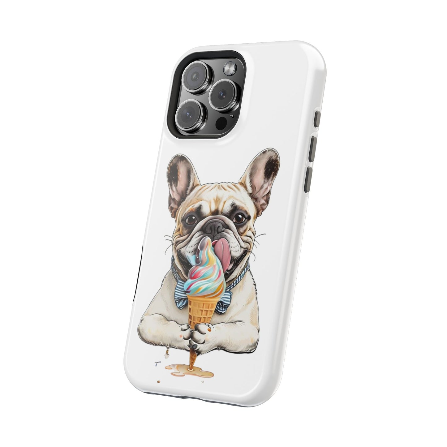 French Bulldog iPhone Case, Ice Cream Phone Case, Frenchie Mom Gift, Dog Phone Case, French Bulldog Lover Gift