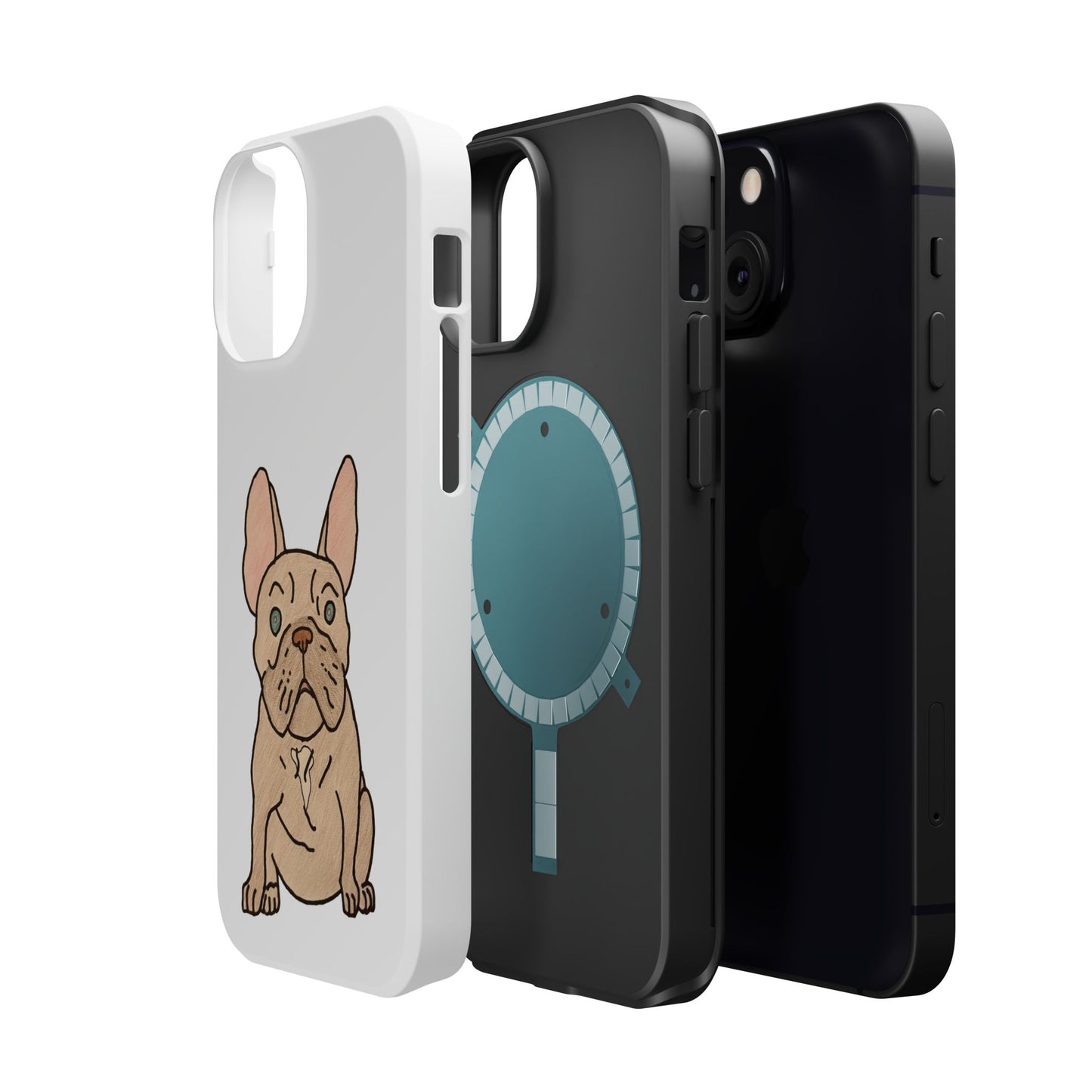 French Bulldog Magnetic Tough Case, Cute Pet Phone Cover, Dog Lover Gift, MagSafe Phone Protector, Unique Phone Accessory