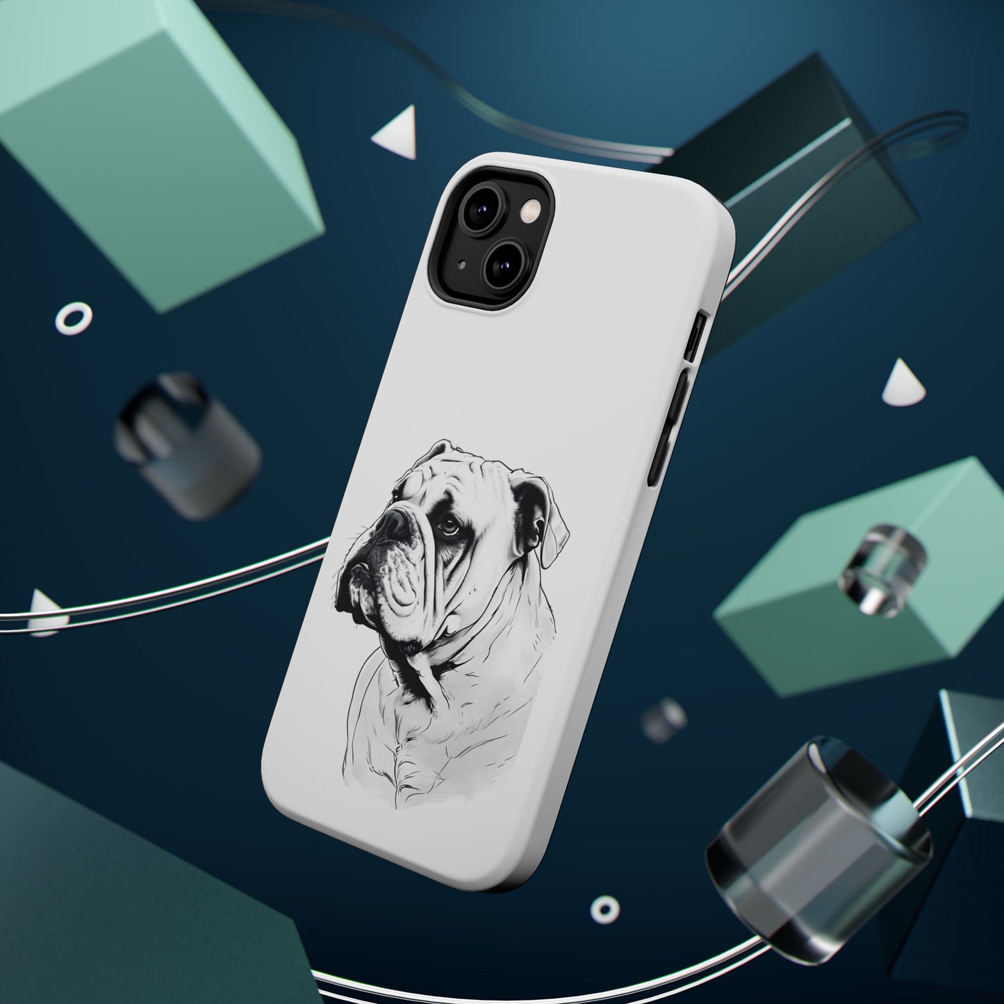Bulldog Magnetic Tough Cases - Durable Phone Protection, Pet Lovers Gift, Animal Accessories, Unique Design, Personalized Tech