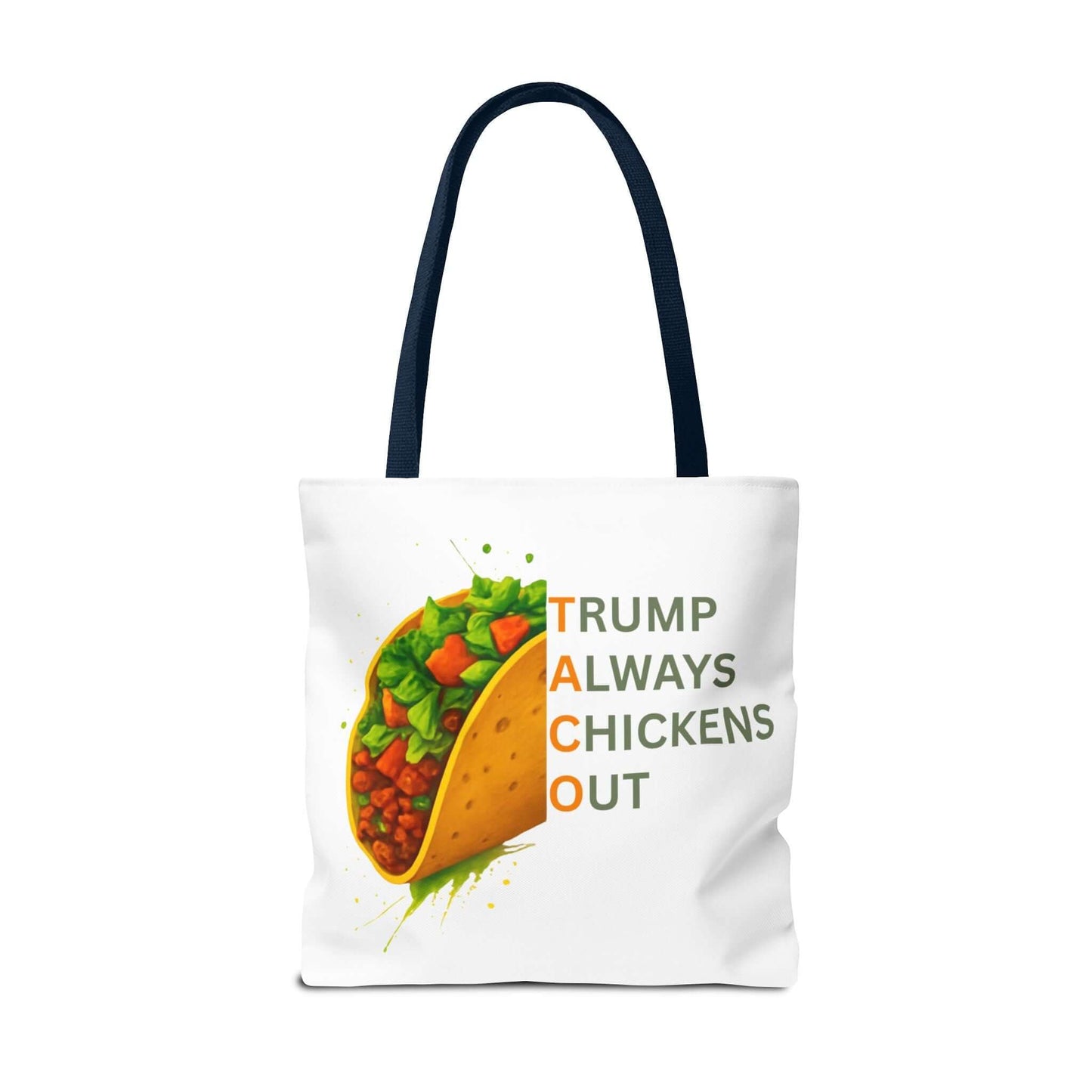 Trump Always Chickens Out TACO Tote, Subtle Anti Trump, Democrat Gift Tote, FDT Tote, Anti-MAGA, Political Tote