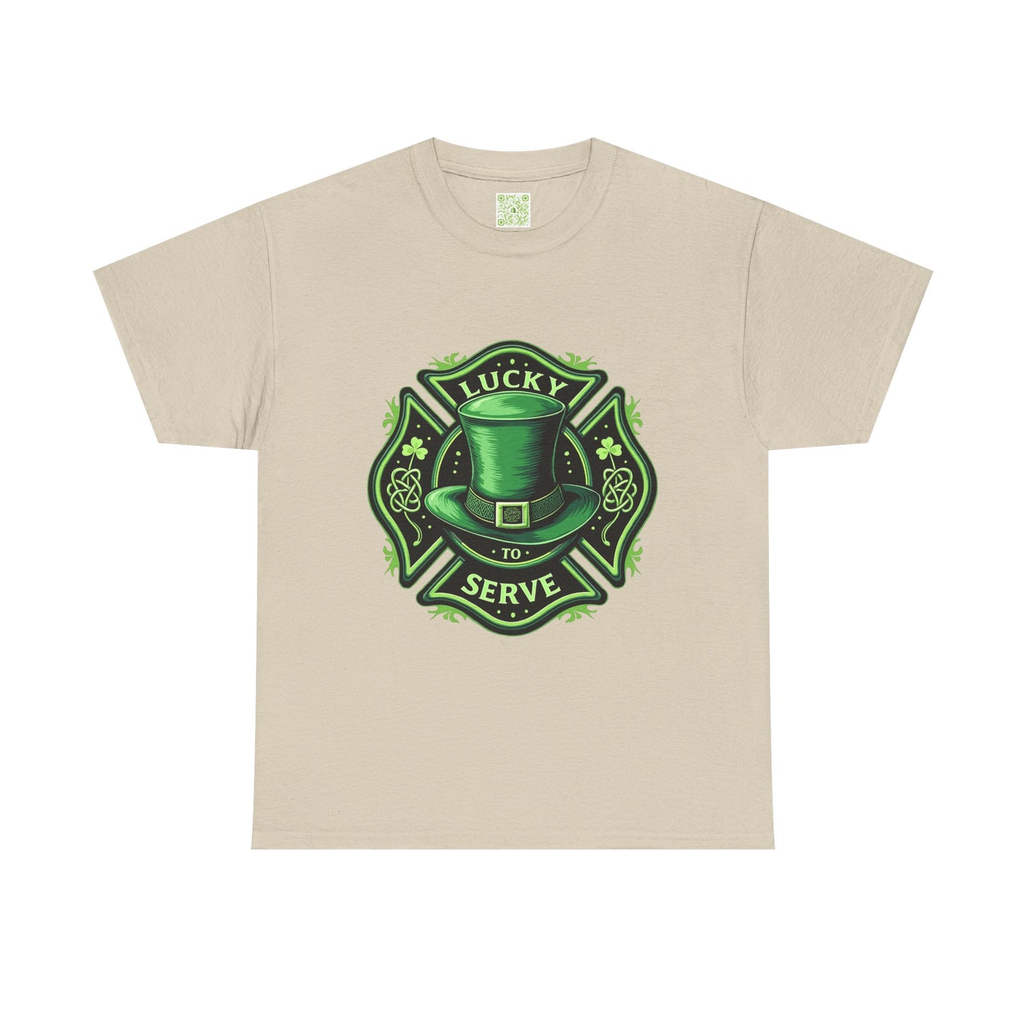 Firefighting Lucky to Serve Tee, Firefighter Gift, Shamrock Tee, St Patrick's Firefighter Day Tee, Fireman Shirt, Firemen Gift