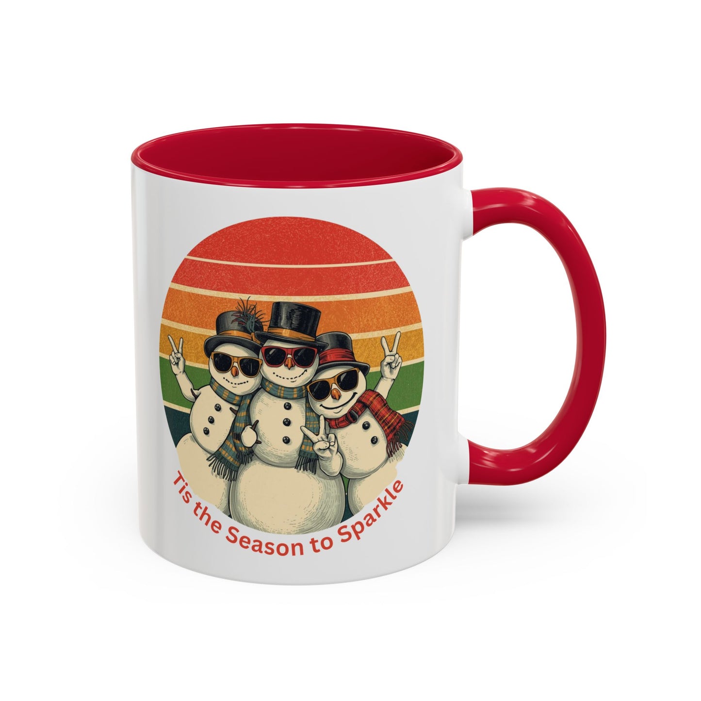 Retro Winter Snowman Mug, Christmas Mug, Nurse Holiday Gift, Gift for Nurse, Nursing Christmas, Nurse Gift, Snowman Mug